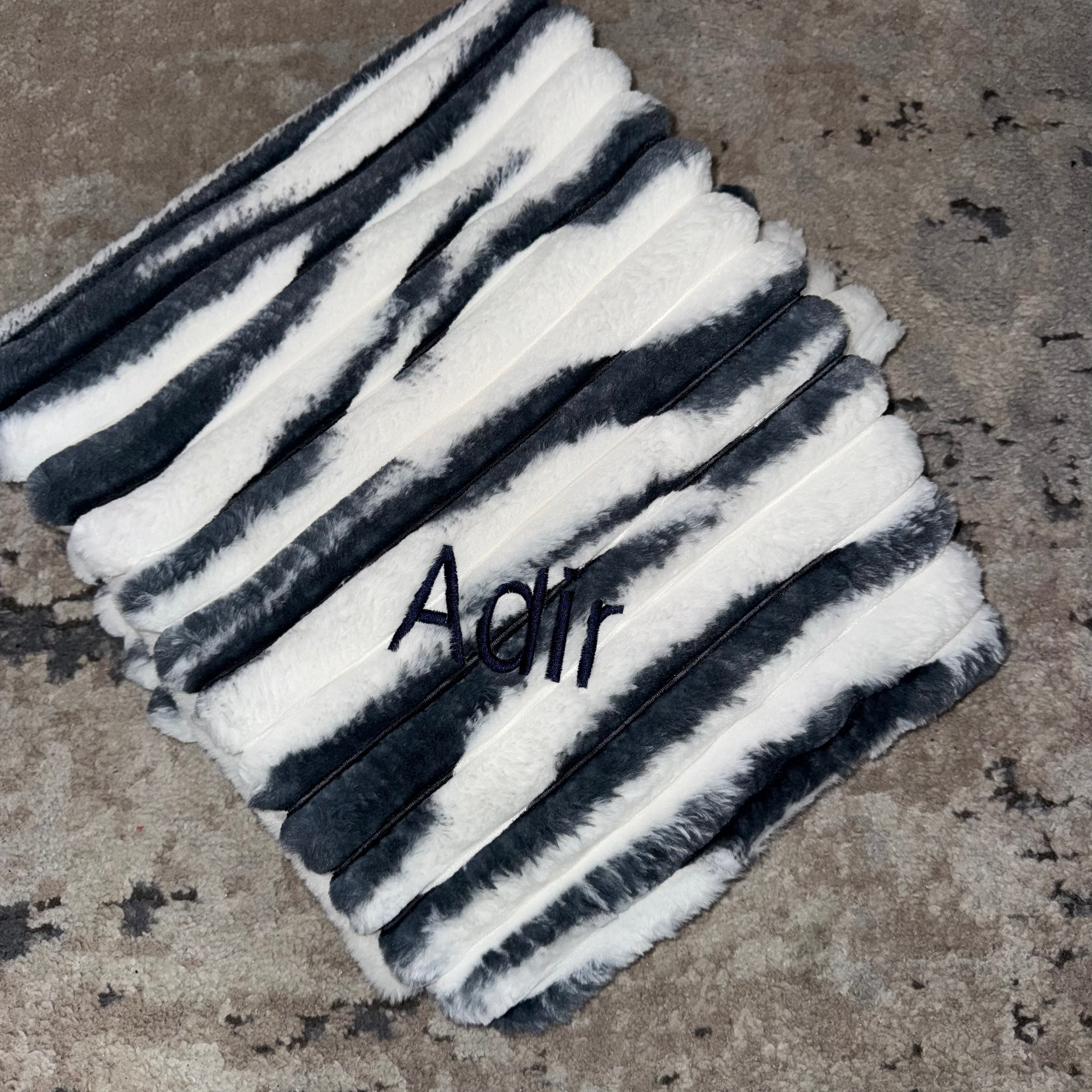 Soft Confetti Navy & White Minky Blanket - Plush Fleece Throw for Adults & Kids - Perfect for Bed, Couch, Nursery & Gift Giving