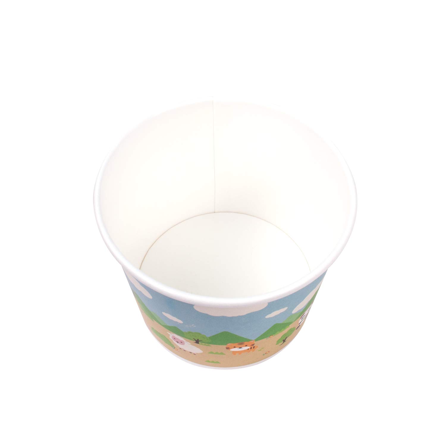 16oz (1000 ct) Safari Themed Paper Ice Cream Cups & Soup Bowls - Hot & Cold Food Containers for Ice Cream, Gelato, Yogurt, Soup & Snacks - Perfect for Parties, Catering & Dessert Shops