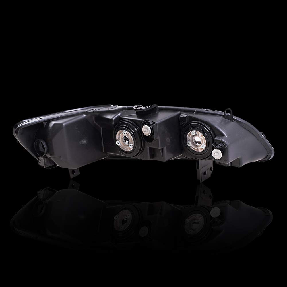 1998-2002 Honda Accord Replacement Halogen Headlight Assembly Set - Driver & Passenger Side - OEM Style Headlights for Improved Night Visibility