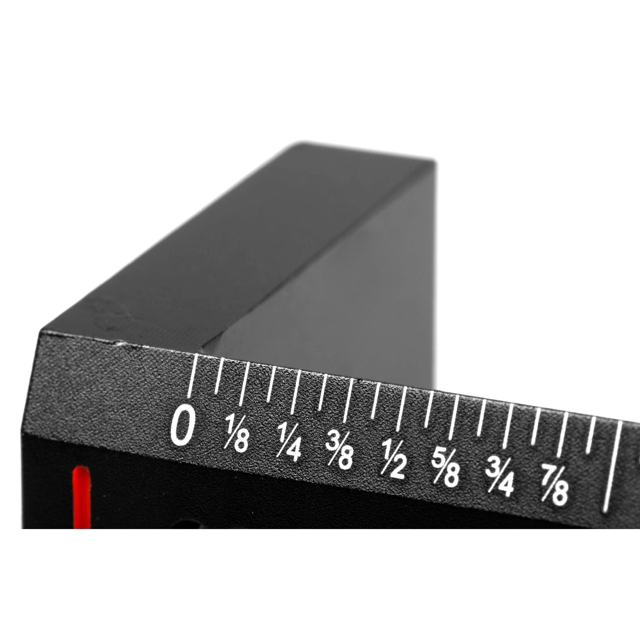 WEN ME899R Pocket Marking Edge Ruler - Compact Measuring Tool for Woodworking, Metalworking & DIY Projects | Perfect for On-Site Measurements & Precision Marking