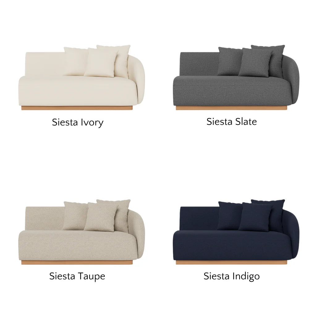 Como Outdoor 2-Seat Right-Arm Sectional Sofa Set - Waterproof Patio Furniture for Backyard, Poolside & Garden Relaxation