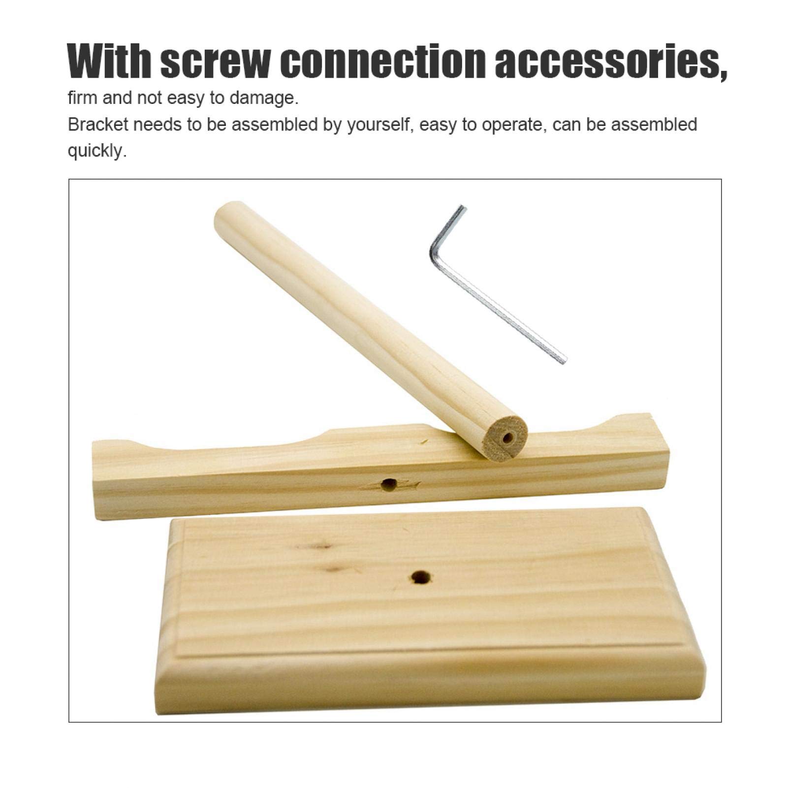 Portable Wooden Bird Play Stand - Training Perch for Parrots & Small Birds | Sturdy Play & Exercise Rod for Cage or Home Use
