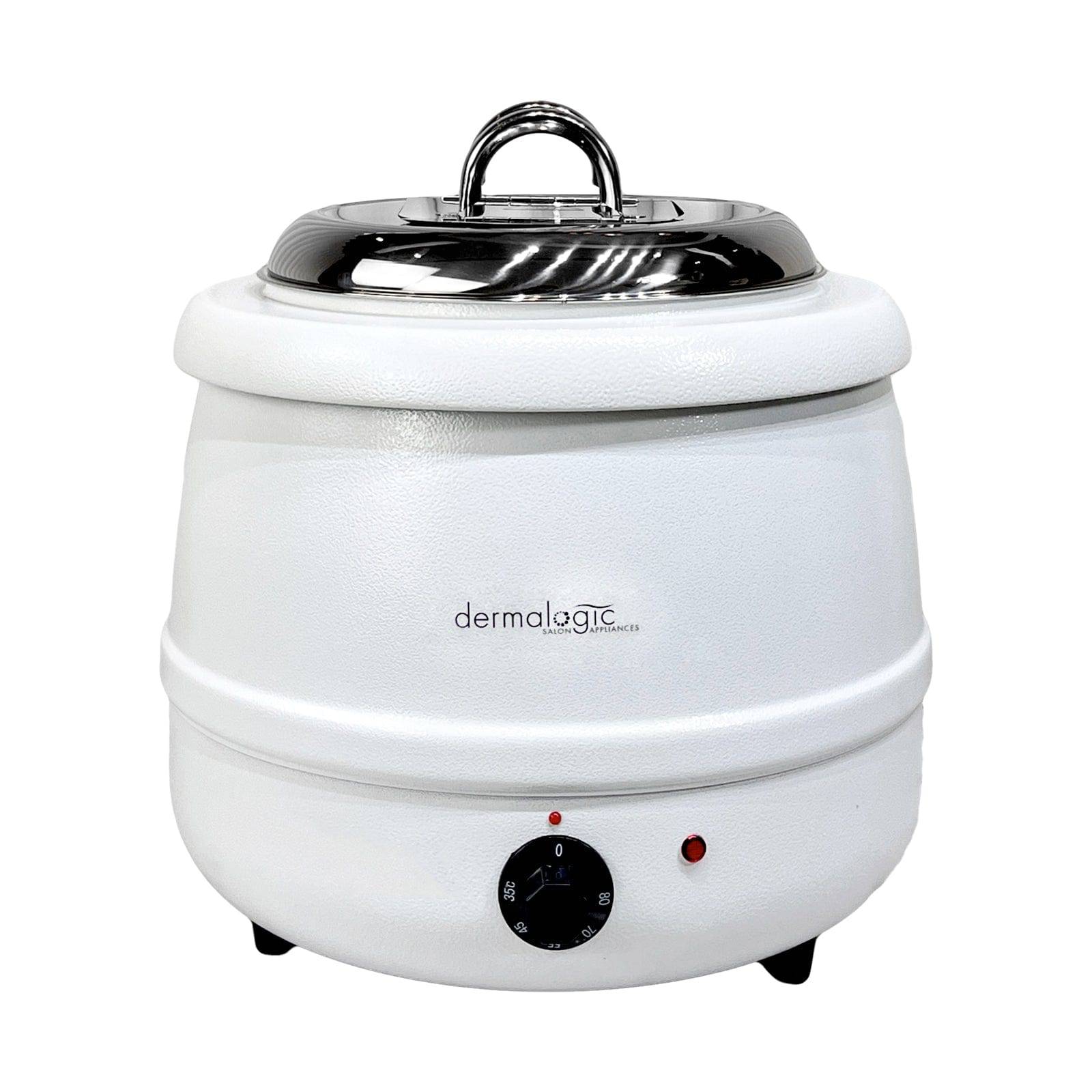 Dermalogic Professional Paraffin Wax Warmer with 10.5oz Ladle - 13L Capacity for Spa, Salon & Home Hand/Foot Therapy