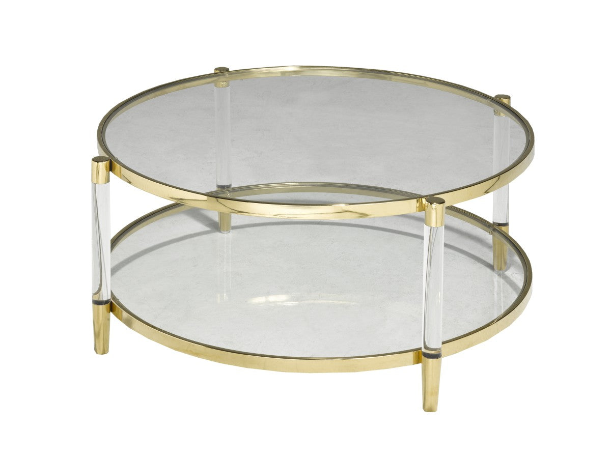 Modern Gold Coffee Table - Elegant & Stylish Living Room Centerpiece for Home Decor