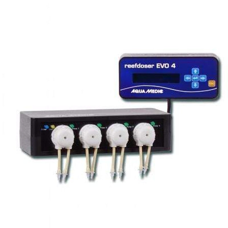 Aqua Medic Reefdoser EVO 4 Channel Dosing Pump for Saltwater Aquariums - Precise Coral & Marine Supplement Dosing System for Reef Tanks