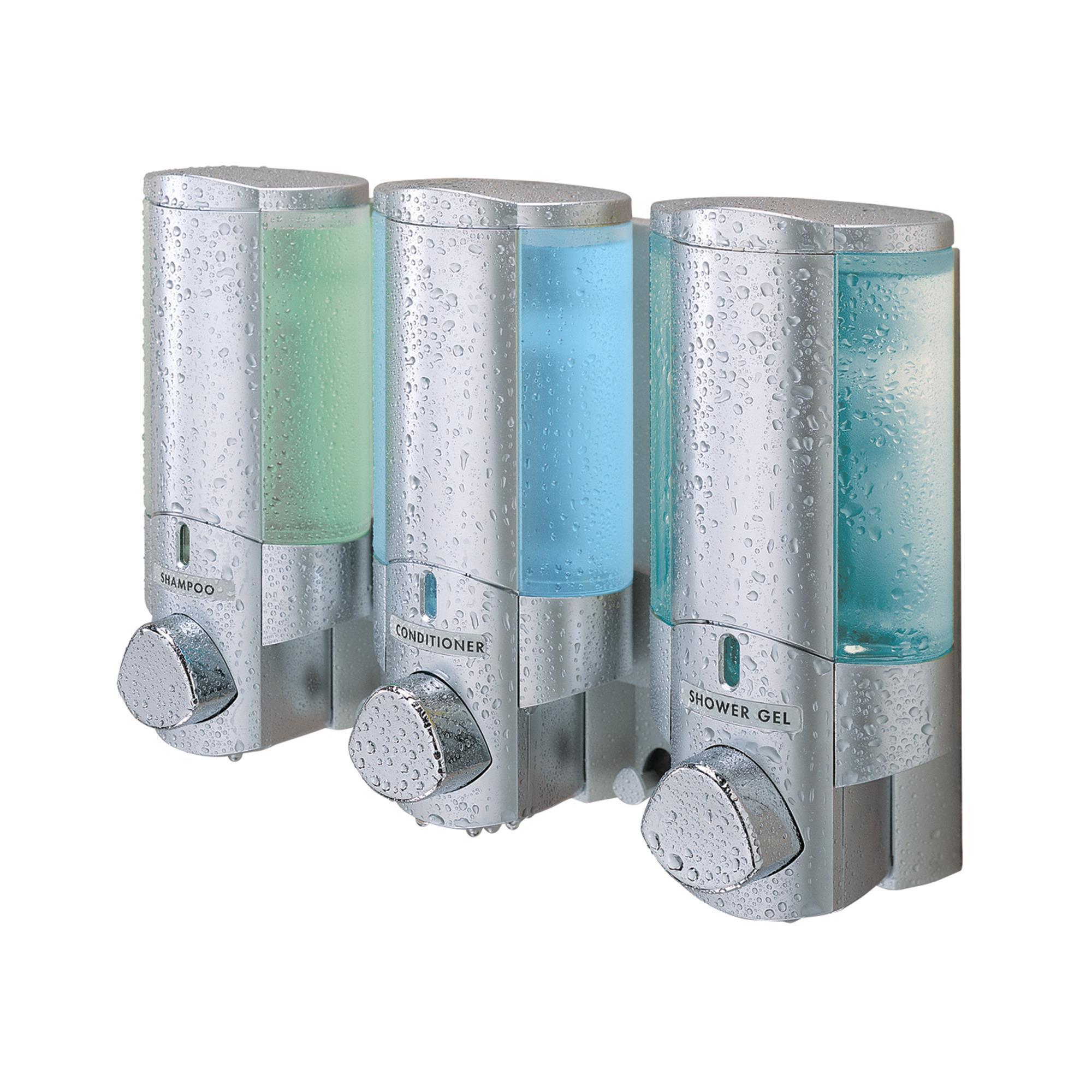 Aviva Dispensers - Premium Satin Silver Soap Dispenser for Bathroom & Kitchen | Elegant Touch for Modern Homes