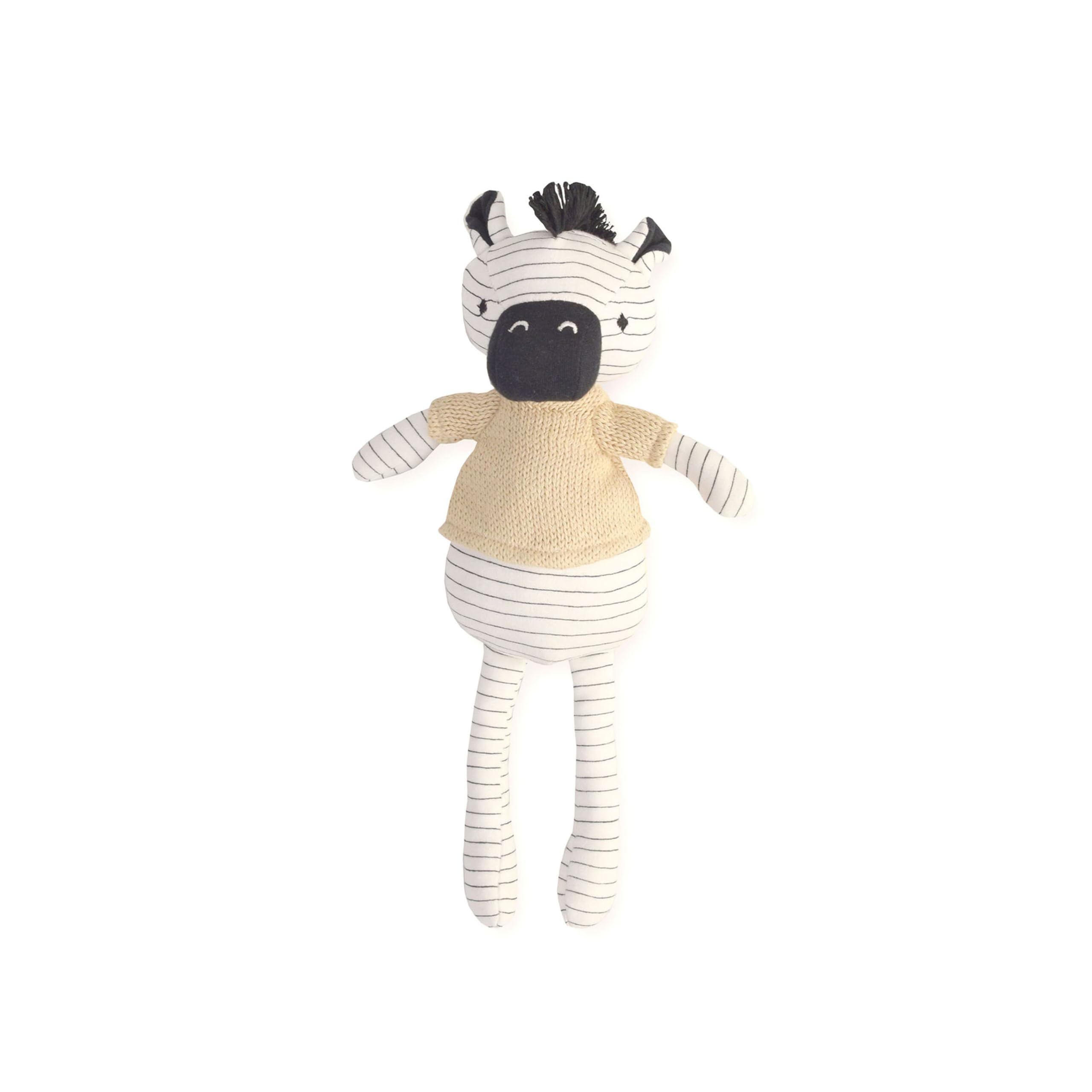 Handmade Zebra Plush Toy - Soft Stuffed Animal for Babies & Kids | Safari Nursery Decor, Cuddly Gift for Newborns & Toddlers | Perfect for Bedtime, Playtime & Nursery Theming