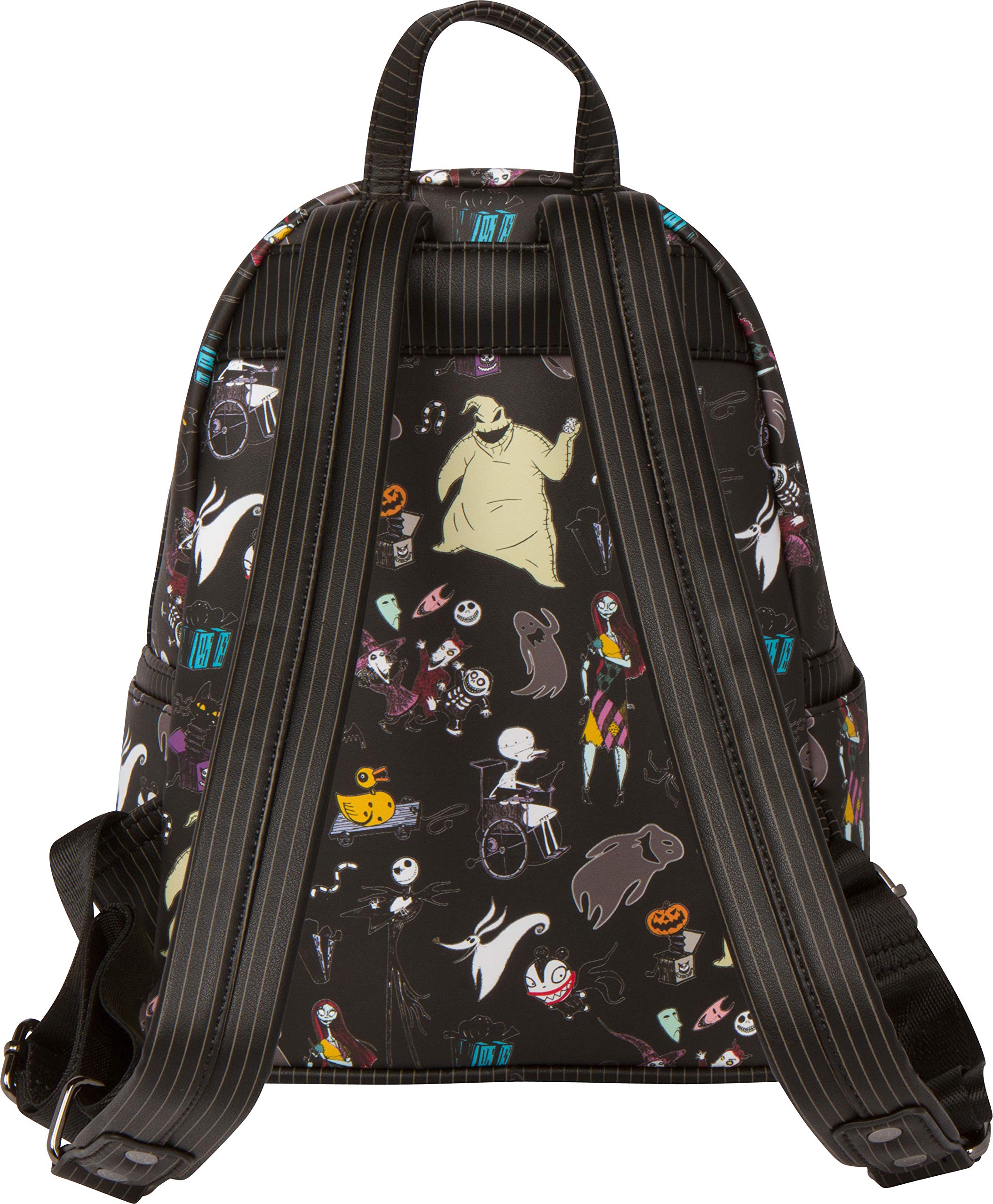 Loungefly Disney The Nightmare Before Christmas Mini Backpack - Official Collectible Crossbody Bag for Halloween & Christmas | Perfect for Cosplay, Theme Parks & Disney Trips