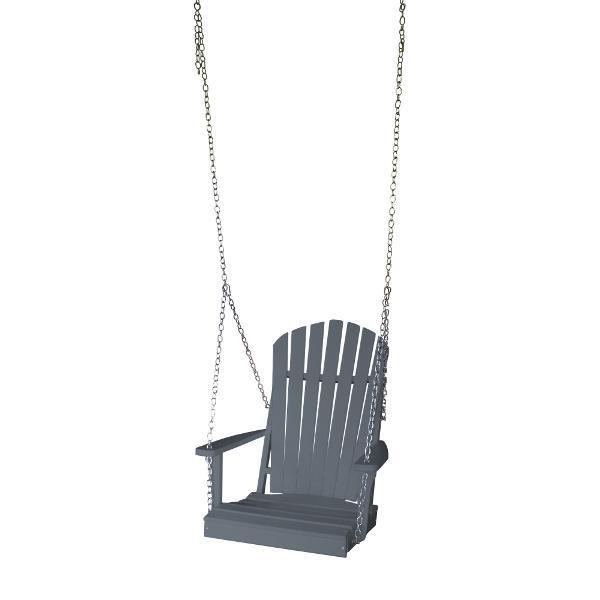 Premium A&L Furniture Poly Adirondack Chair Swing - Durable Outdoor Patio Furniture for Garden, Deck, Poolside - Weather-Resistant & Comfortable Hanging Chair for Relaxation