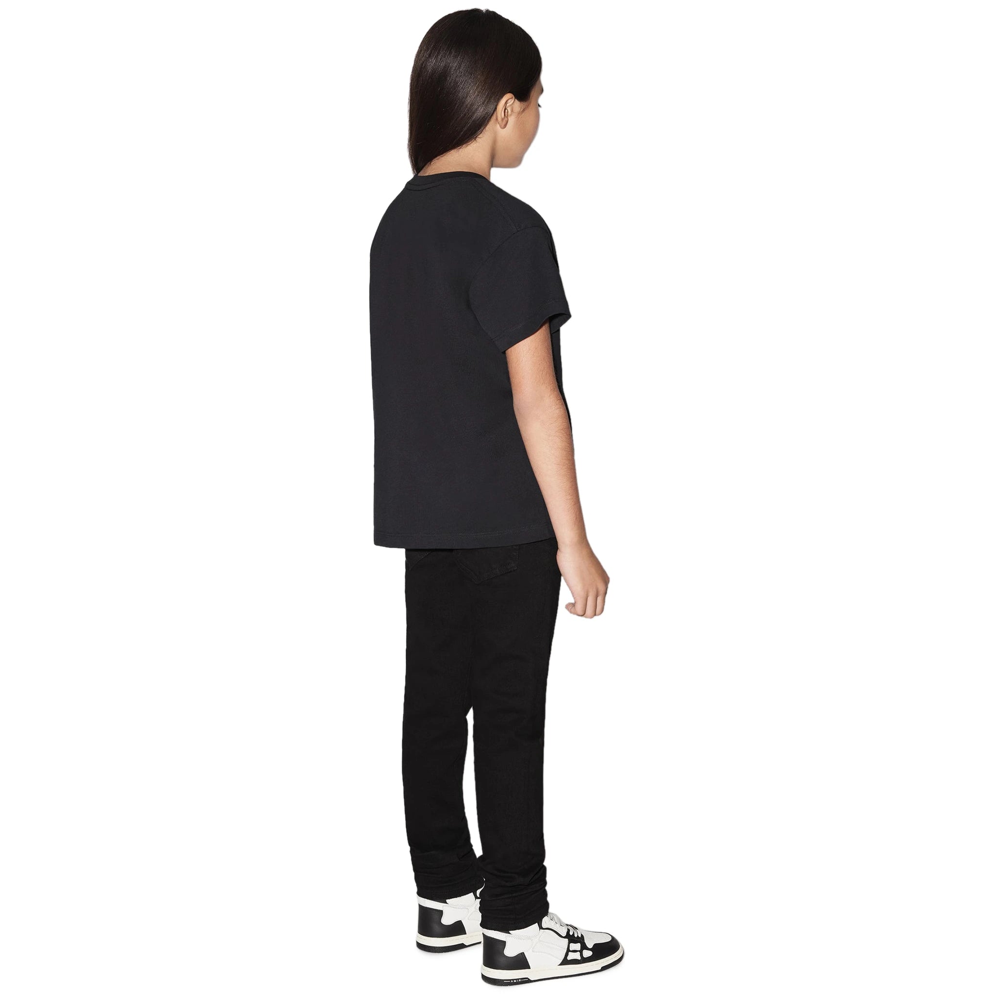 Amiri Kids 'Amiri' Black Cotton T-Shirt for Boys & Girls - Stylish Graphic Tee for Casual Wear, Street Style & Everyday Outfits