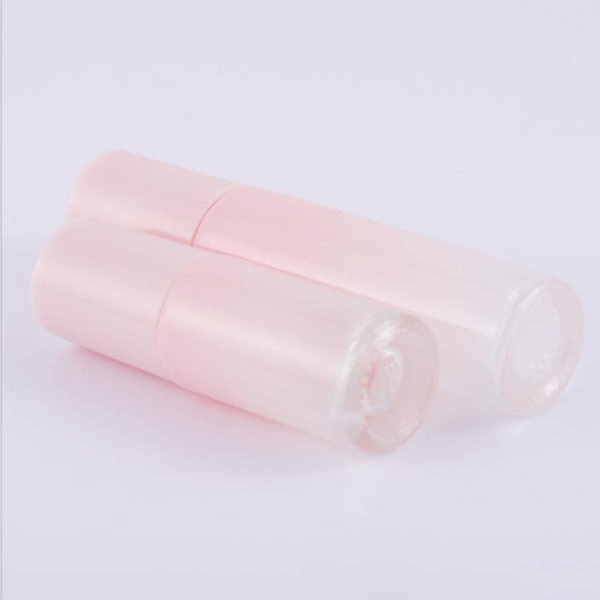 SAMCRY 10/30/50pcs 5ml 10ml Refillable Glass Roller Bottles for Essential Oils & Perfume - Gradient Pink Travel Size Rollerball Vials - Perfect for Aromatherapy, DIY Blends & On-the-Go Use (50pcs, 10ml)