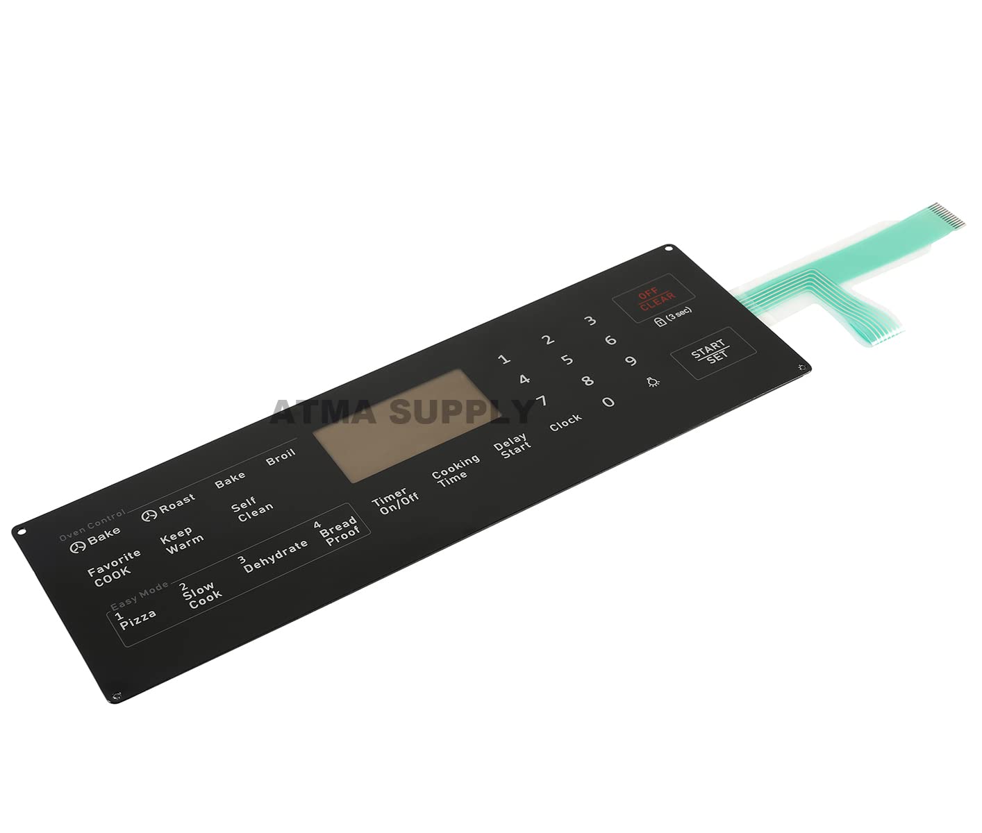 DG34-00027B Membrane Switch Touchpad Replacement for Samsung Range Oven - Compatible with DG34-00027A PS11735749 AP5986689 | Durable Control Panel for Easy Cooking & Baking | ATMA SUPPLY
