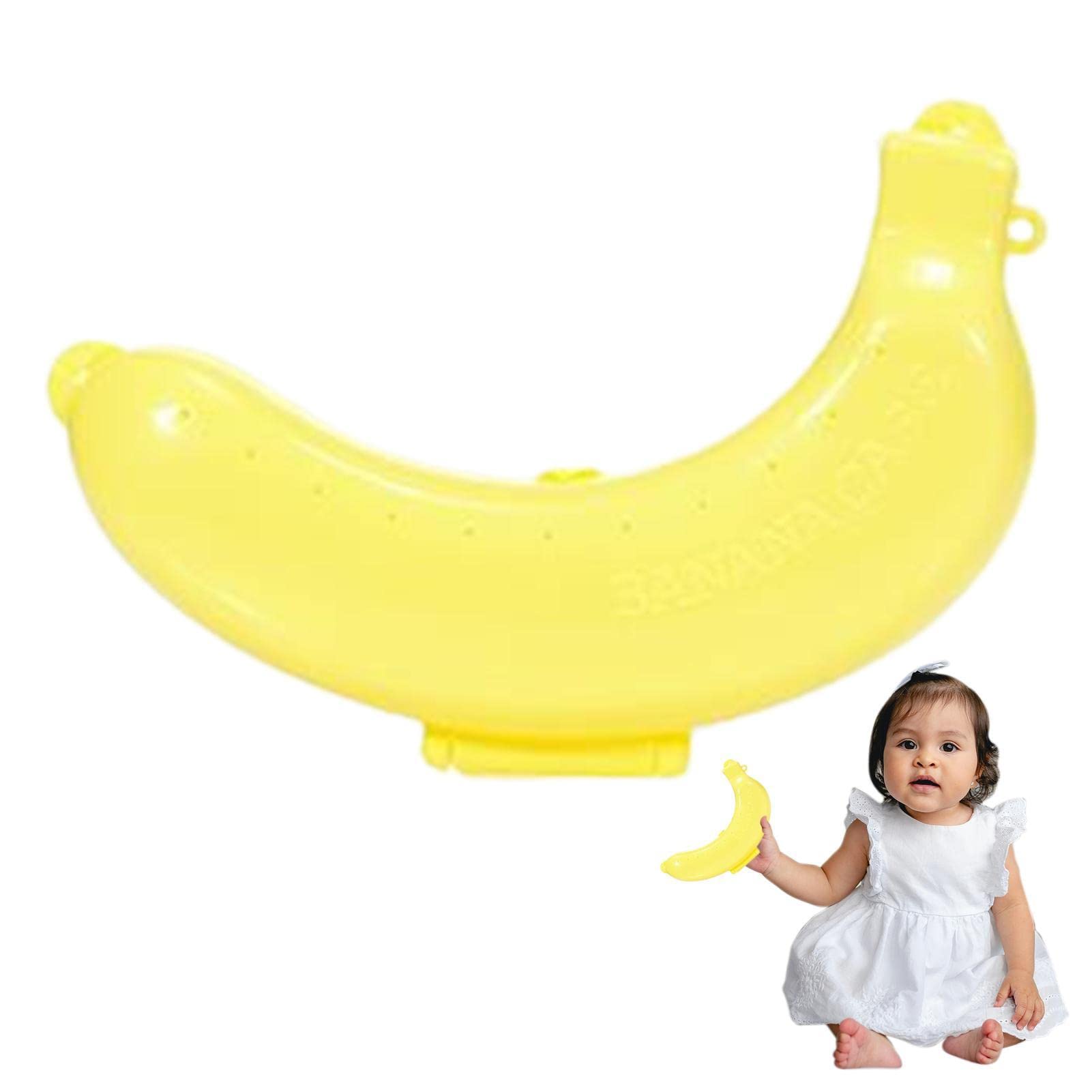 Banana Storage Case - Portable Fruit Container with Ventilation Holes | Keep Bananas & Fruits Fresh | Yellow, Green, Pink | Perfect for Kitchen, Picnic, Office & Travel