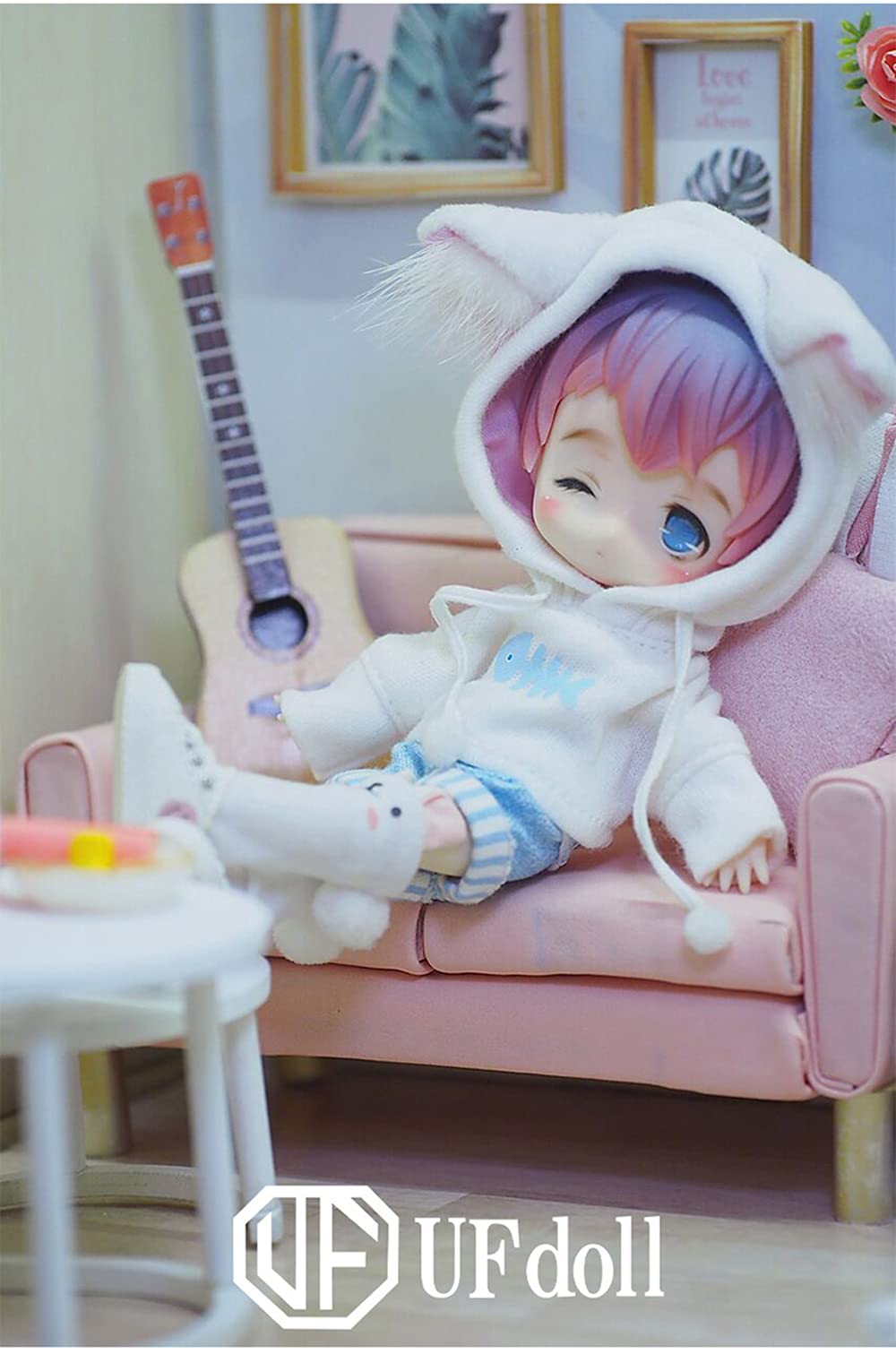 1/12 UFDoll Jointed Replacement Body for GSC & STO Head - White Skin BJD Action Figure Accessory | Perfect for Custom Doll Making, Photography & Collecting