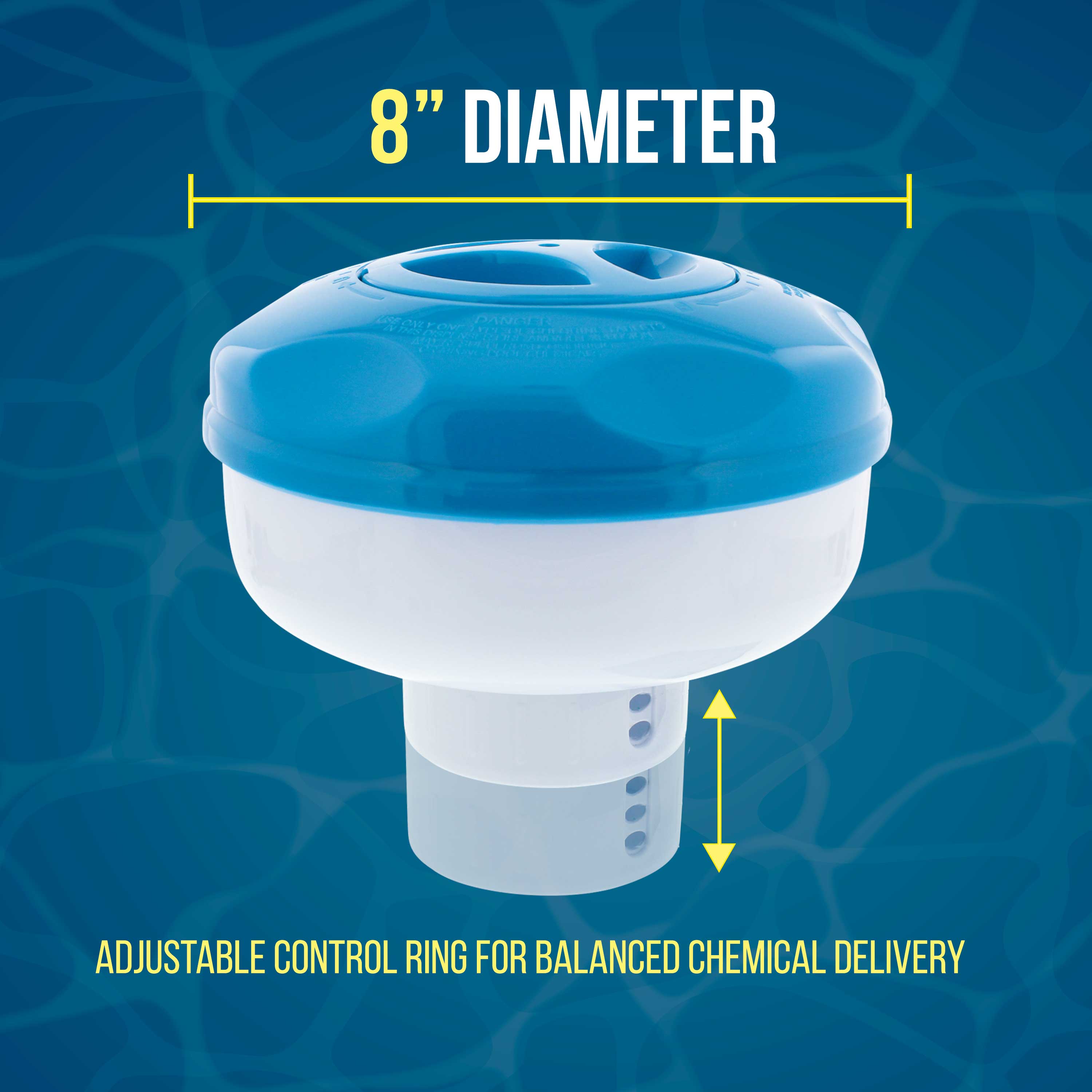 U.S. Pool Supply® Floating Chlorine Tablet Dispenser - Collapsible 8