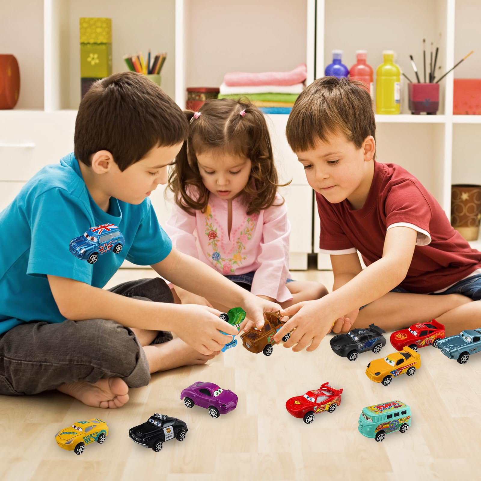 JunMallko 12-Piece Mini Car Toy Set - Small Friction-Powered Toy Cars for Kids Ages 3+ - Perfect for Playtime, Birthday Gifts & Early Learning Development