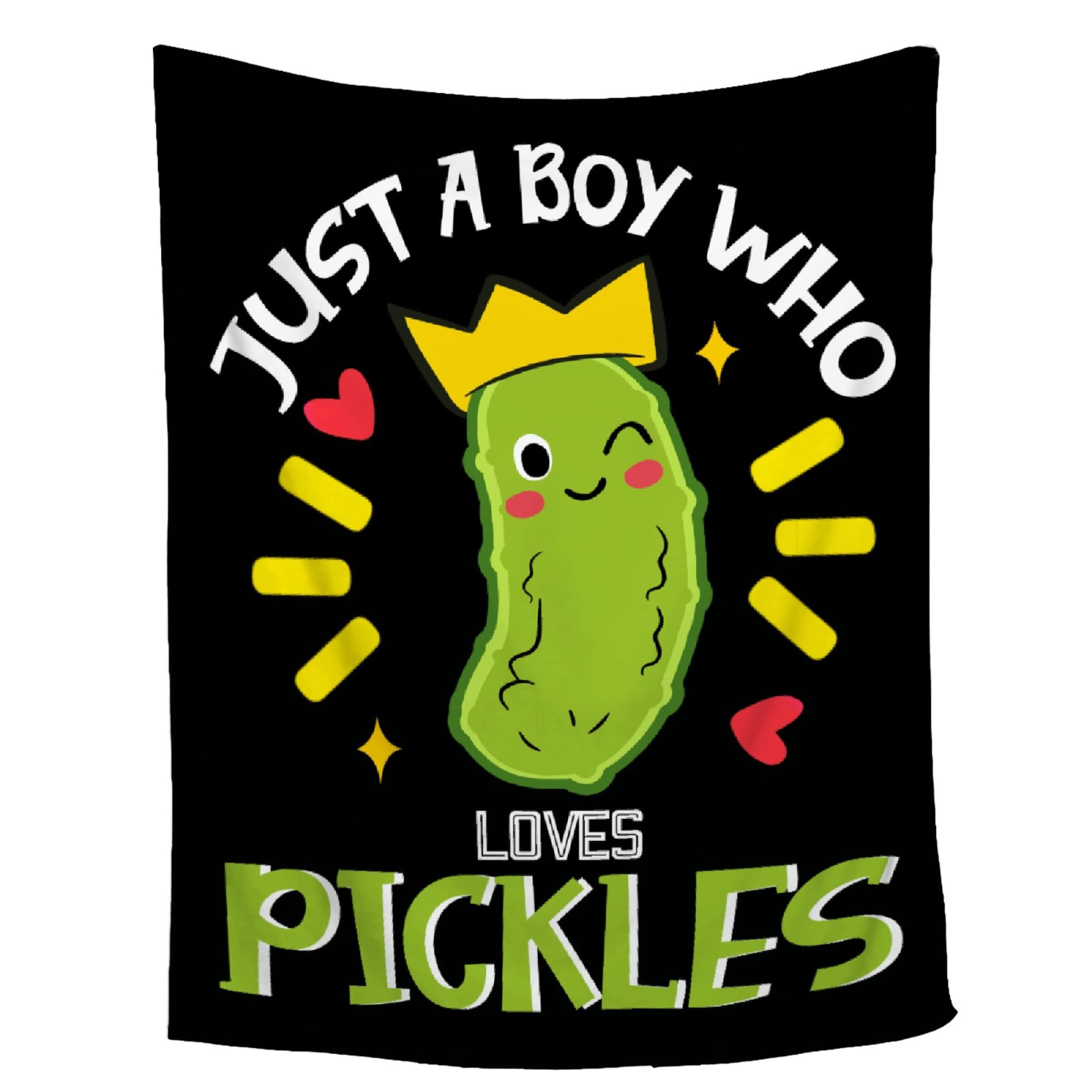 Pickles Themed Flannel Throw Blanket - 90