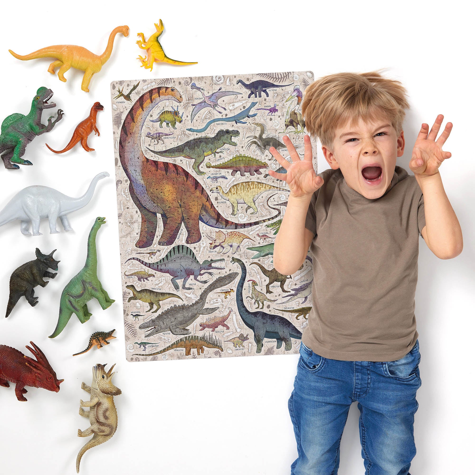 Banana Panda Puzzlove Dinosaurs Jigsaw Puzzle 200 Pieces - Educational Kids Puzzle for Dinosaur Lovers, Perfect for Family Game Night & Classroom Learning Activities
