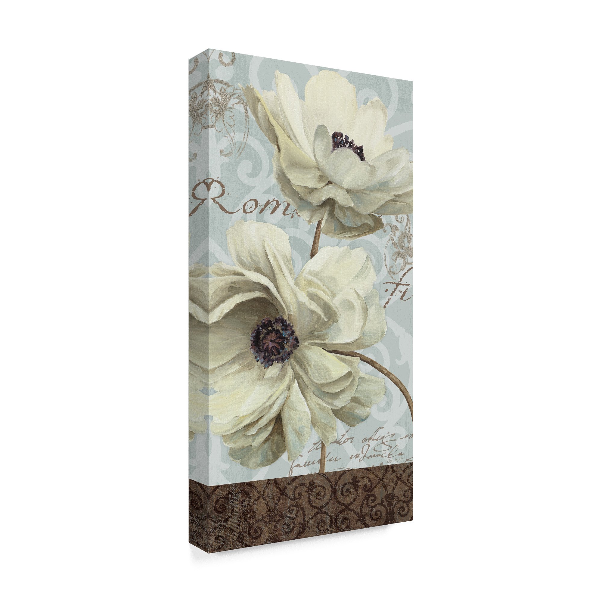 Blue Summer V by Lisa Audit - 24x47 Inch Wall Art Canvas Print - Perfect for Living Room, Bedroom & Office Decor