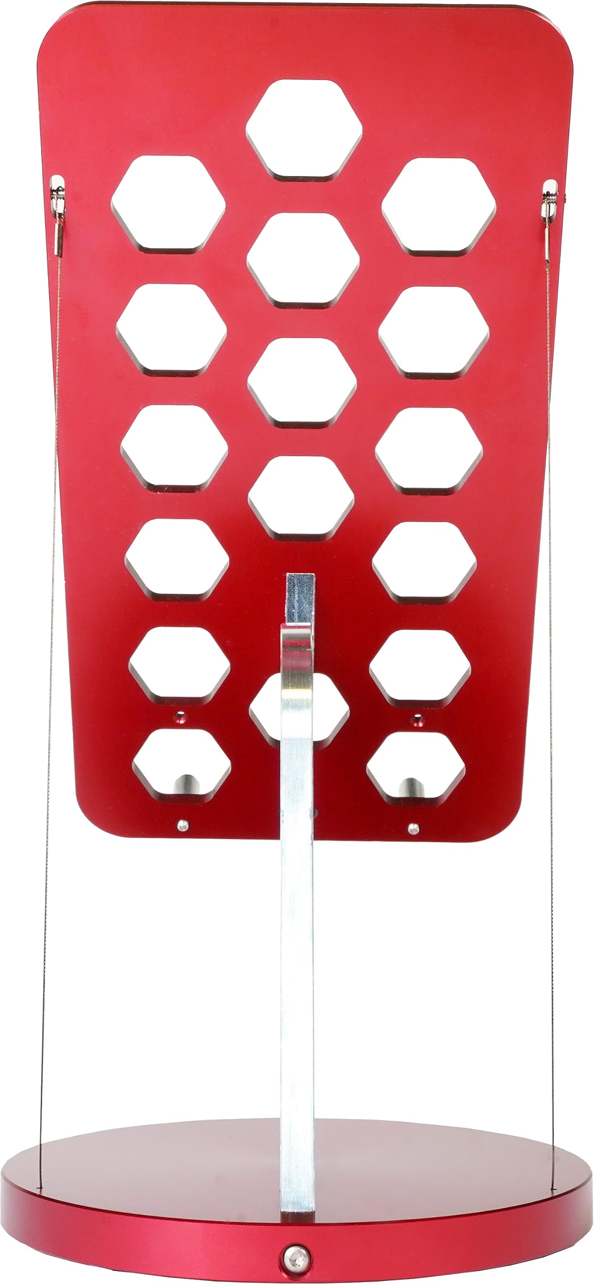 Kontax Tensegrity Floating Table Phone Stand - Red | Modern Smartphone Holder for Desk, Office, Home & Travel | Perfect for Watching Videos, Video Calls & Hands-Free Use
