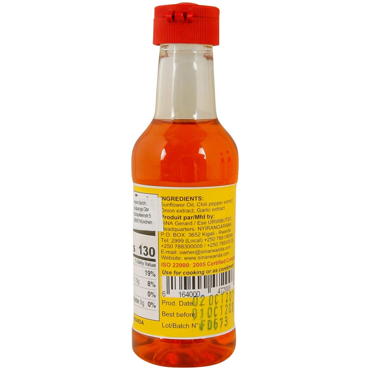 Akabanga Extra Hot Chili Sauce - 100ml (3.38oz) Premium African Spicy Sauce for Cooking, Grilling & Dipping - Perfect for Wings, Tacos & BBQ