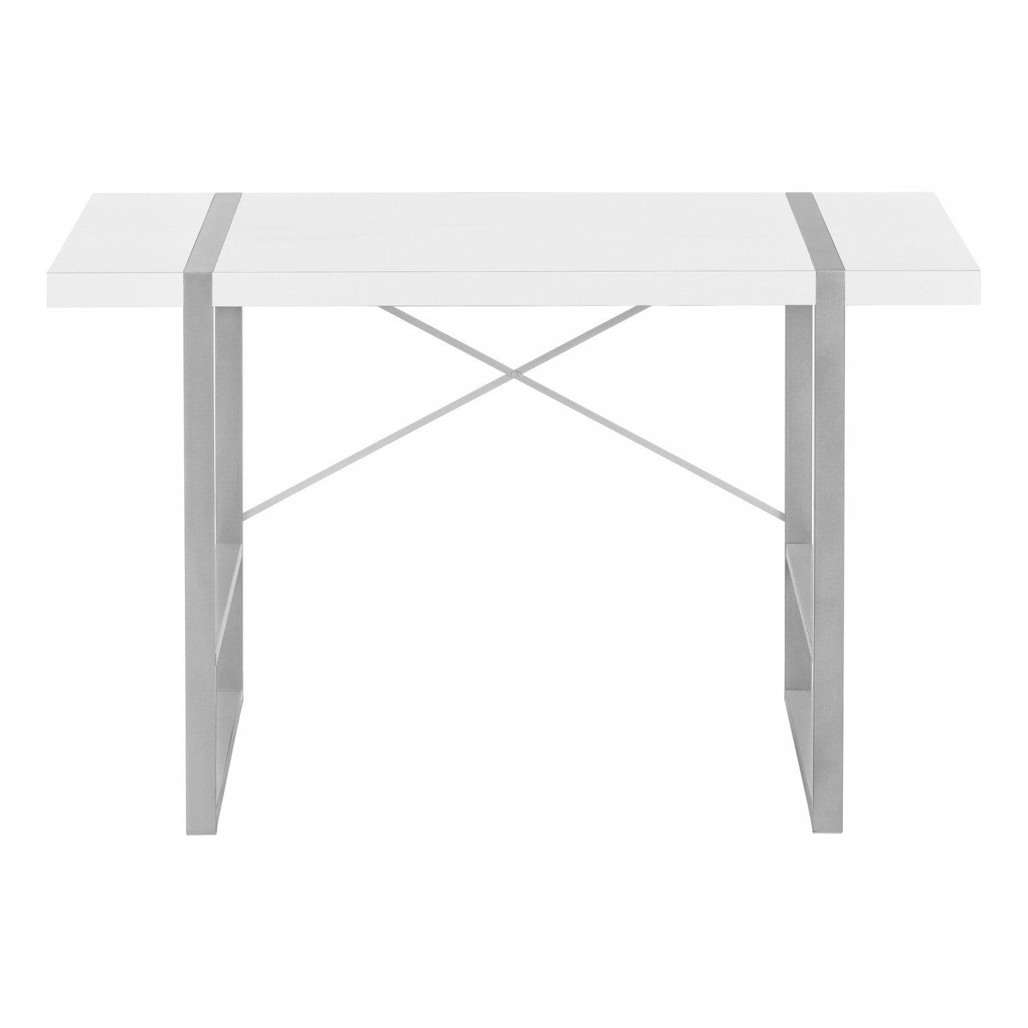 White Dray Desk - Modern Home Office Desk for Remote Work & Study | Ergonomic Design for Small Spaces & Apartments