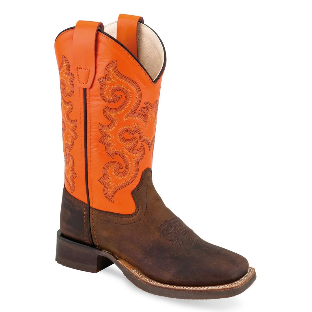 Brown /Neon Orange