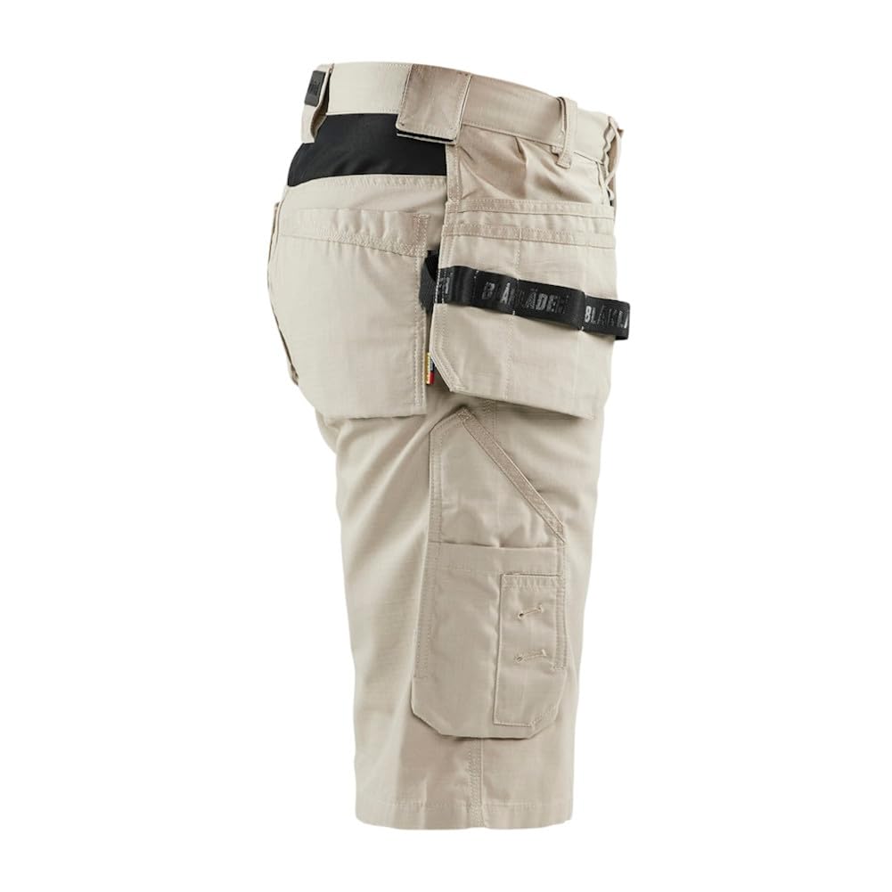 BLAKLADER Men's 1692 Ripstop Cargo Shorts - Durable Work Shorts with Utility Pockets for Outdoor Activities, Hiking, and Construction Work