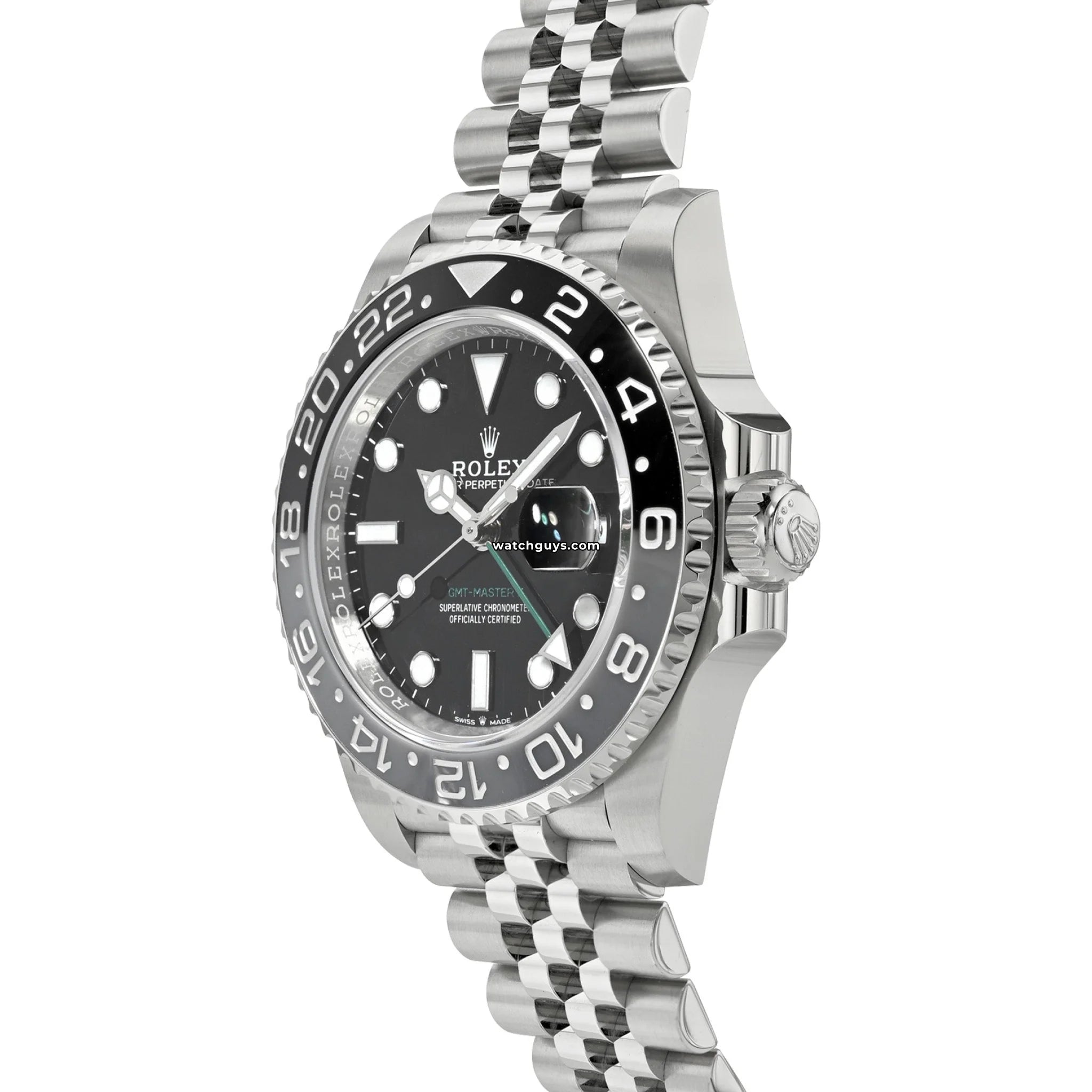 Rolex GMT Master II 126710GRNR Stainless Steel Watch with Black & Gray Bezel - Perfect for Business Travelers & Luxury Watch Collectors