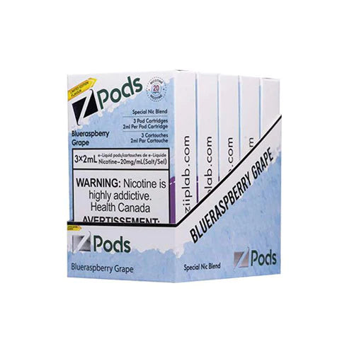 Blue Raspberry Grape Z Pods - Refillable Vape Pods for Smooth Flavor | Perfect for On-the-Go Vaping & Social Relaxation