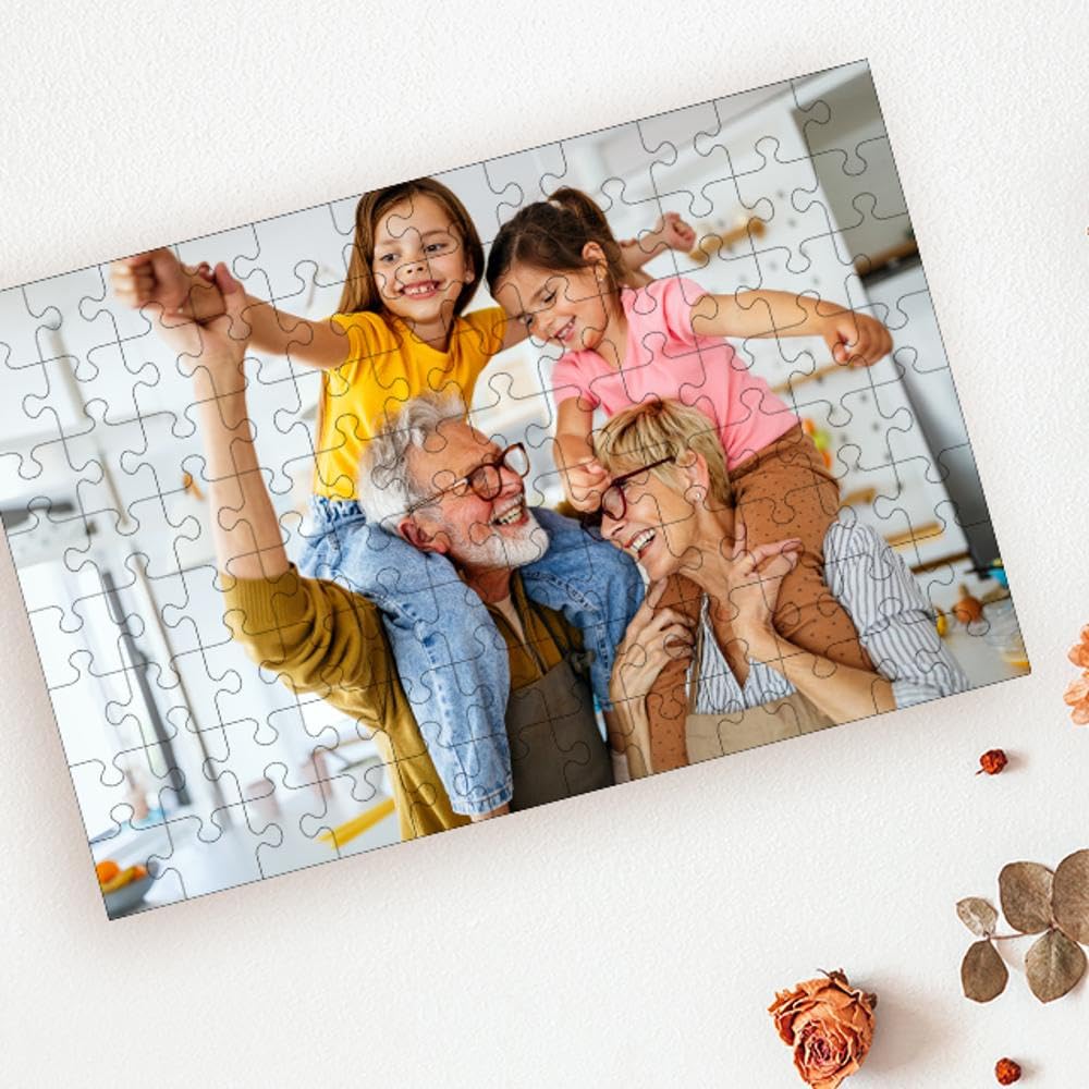 Custom Photo Puzzle - Personalized 96-Piece Jigsaw Puzzle - Unique Gift Idea for Mother's Day, Women, Special Occasions - Perfect for Family Memories, Home Decor & Creative Gifts