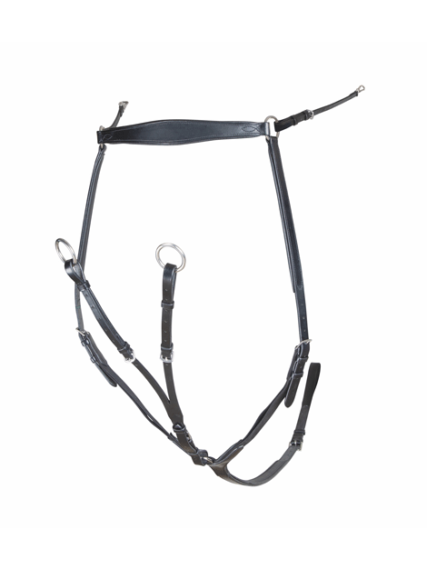 Velociti Rapida Equestrian Breastplate - Premium Leather Horse Riding Gear for Jumping & Dressage - Perfect for Show & Training