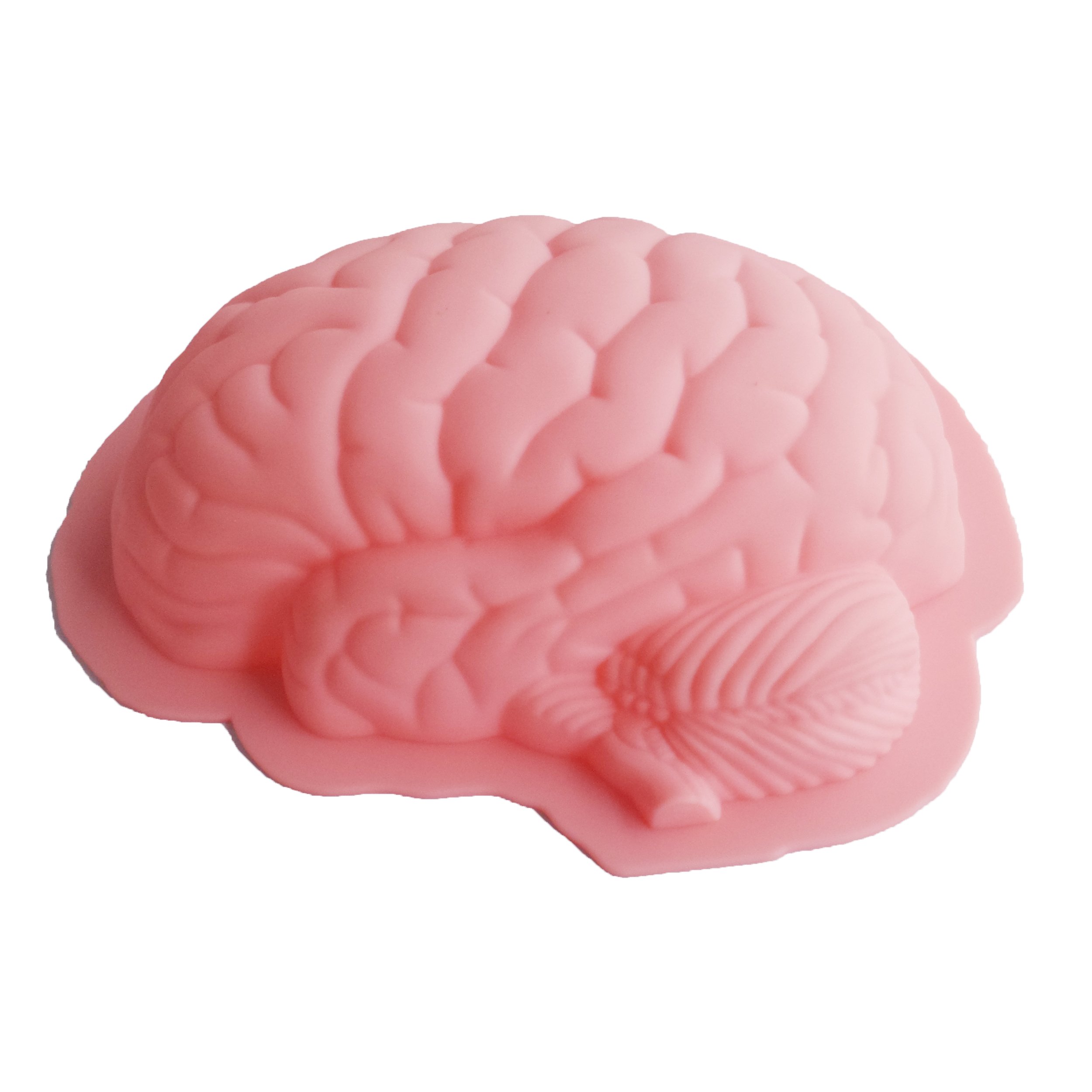 YunKo Human Brain Shaped Silicone Cake Mold - Halloween Baking Decor, DIY Party Dessert for Spooky Themed Events & Horror Movie Nights