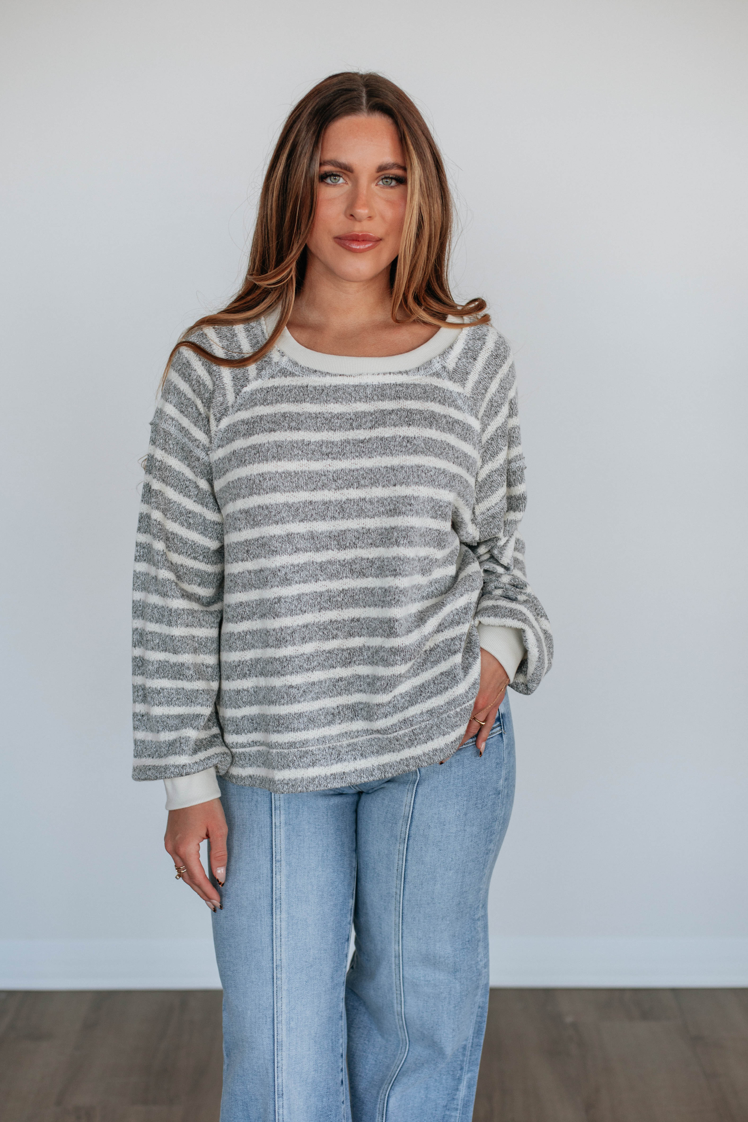 Anisha Women's Striped Casual T-Shirt - Soft Cotton Short Sleeve Blouse for Everyday Wear, Work & Weekend Outfits