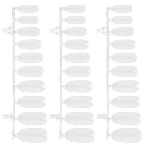 LEDMOMO 300pcs Ultra-Thin Press-On Fake Nails - Natural False Nails with Polish, Pointed Shape FS-01 for Women | DIY Manicure & Home Salon | Perfect for Parties, Weddings & Everyday Wear