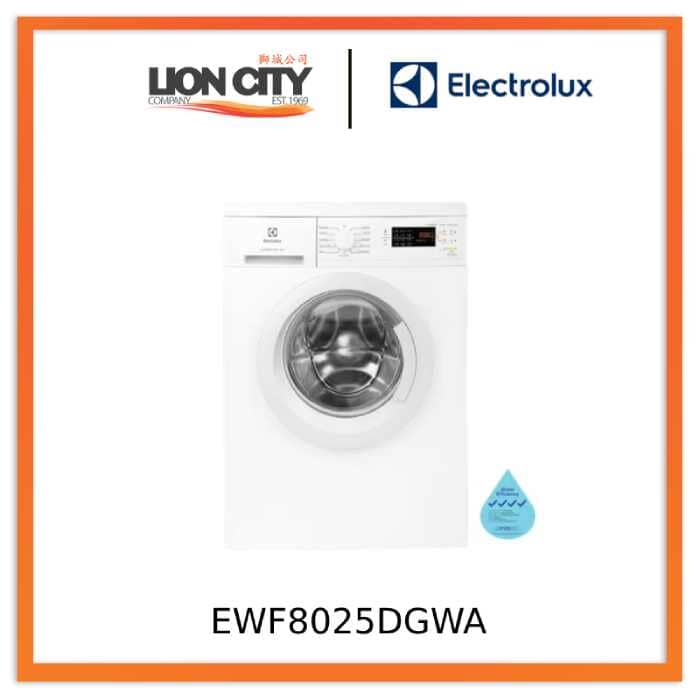 Electrolux EWF8025DGWA 8kg Front Load Washing Machine - Energy Efficient, Quiet Operation for Apartments & Small Homes