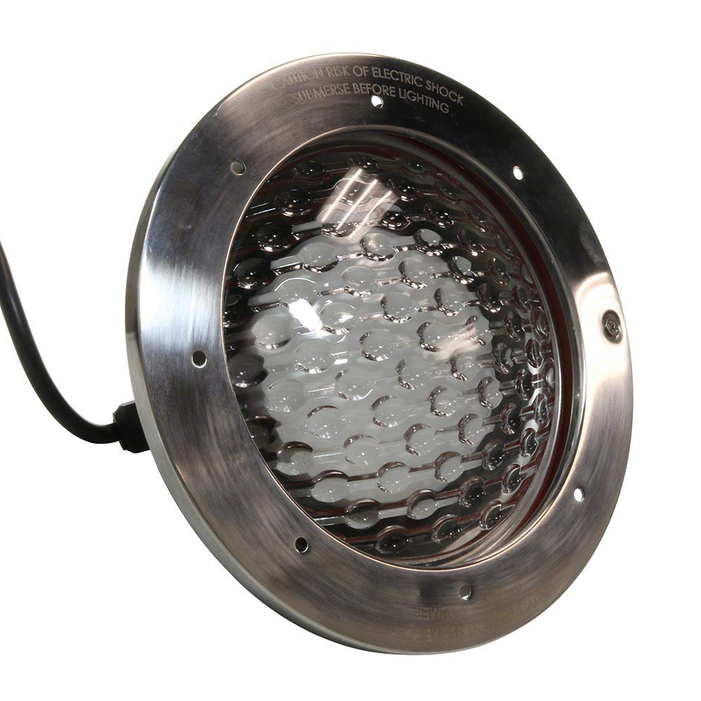 J&J Electronics 400W White Incandescent Pool Light with 50ft Cord - 120V Underwater Lighting for Swimming Pools, Spas & Fountains - Perfect for Nighttime Pool Parties & Backyard Decor