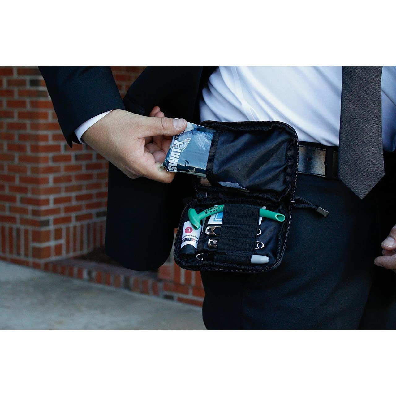 Rescue Essentials Plain Clothes Carry Medical Kit with Celox Rapid - Compact First Aid Kit for Emergency Trauma Care, Bleeding Control, and Outdoor Survival (Ideal for Tactical, Hiking, and Everyday Carry)