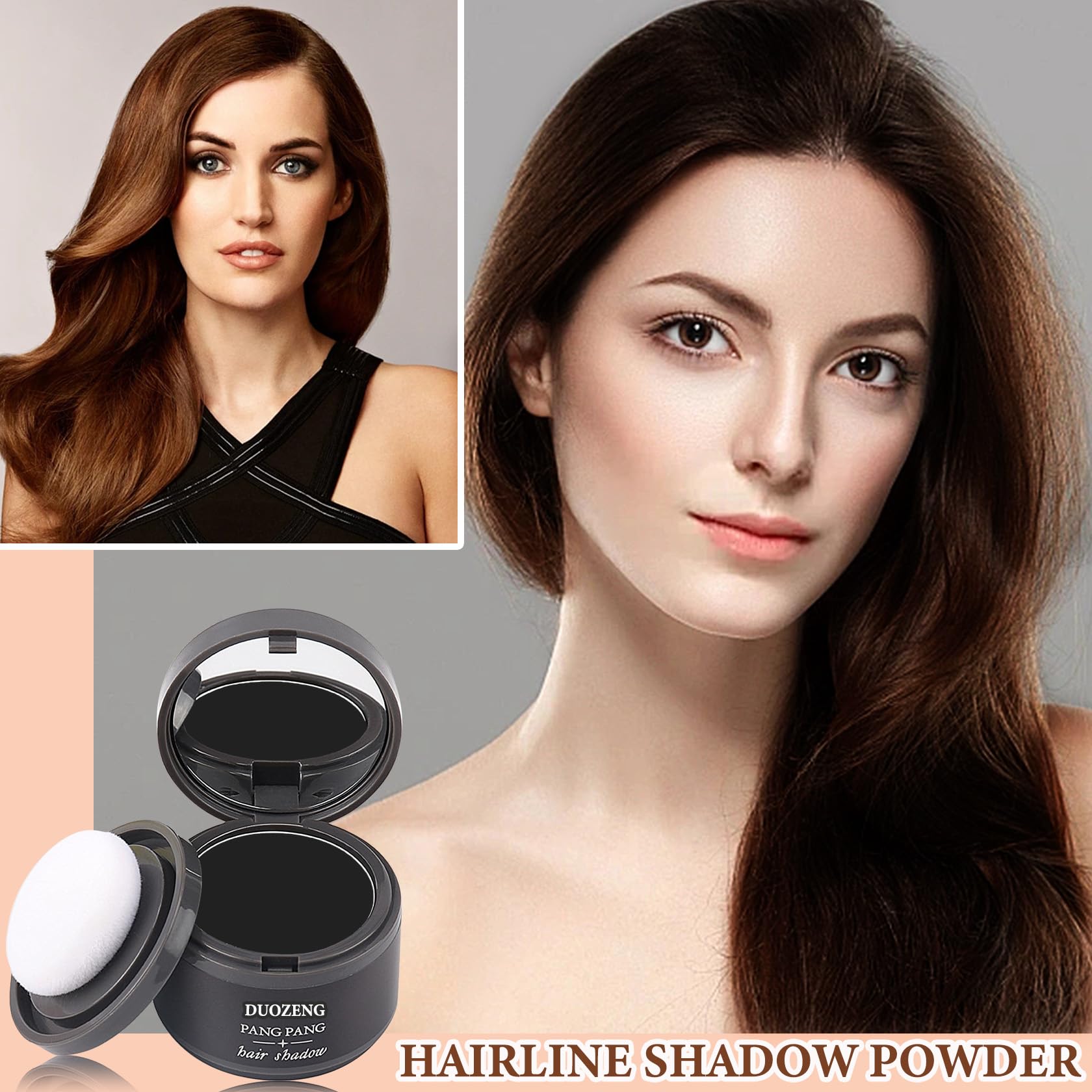 Root Touch Up Powder & Hairline Shadow Stick for Thinning Hair - Instant Coverage for Women & Men (Black) | Perfect for Daily Use, Travel & Special Occasions