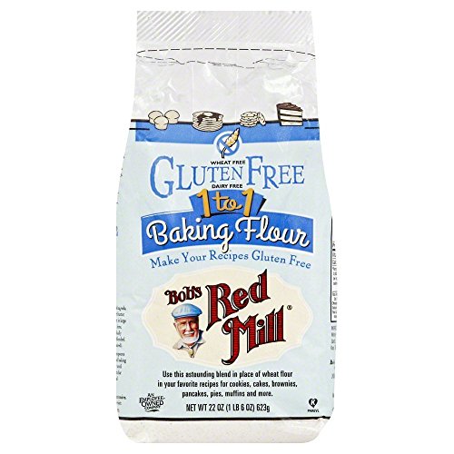 Bobs Red Mill Gluten Free 1 to 1 Baking Flour - 22oz (Pack of 12) | Perfect for Cakes, Cookies & Bread | All-Purpose Gluten-Free Baking Mix for Home Bakers