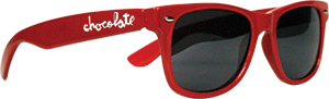Chocolate Red Chunky Sunglasses with Case - Stylish UV Protection Shades for Women & Men - Perfect for Beach, Driving, and Outdoor Activities