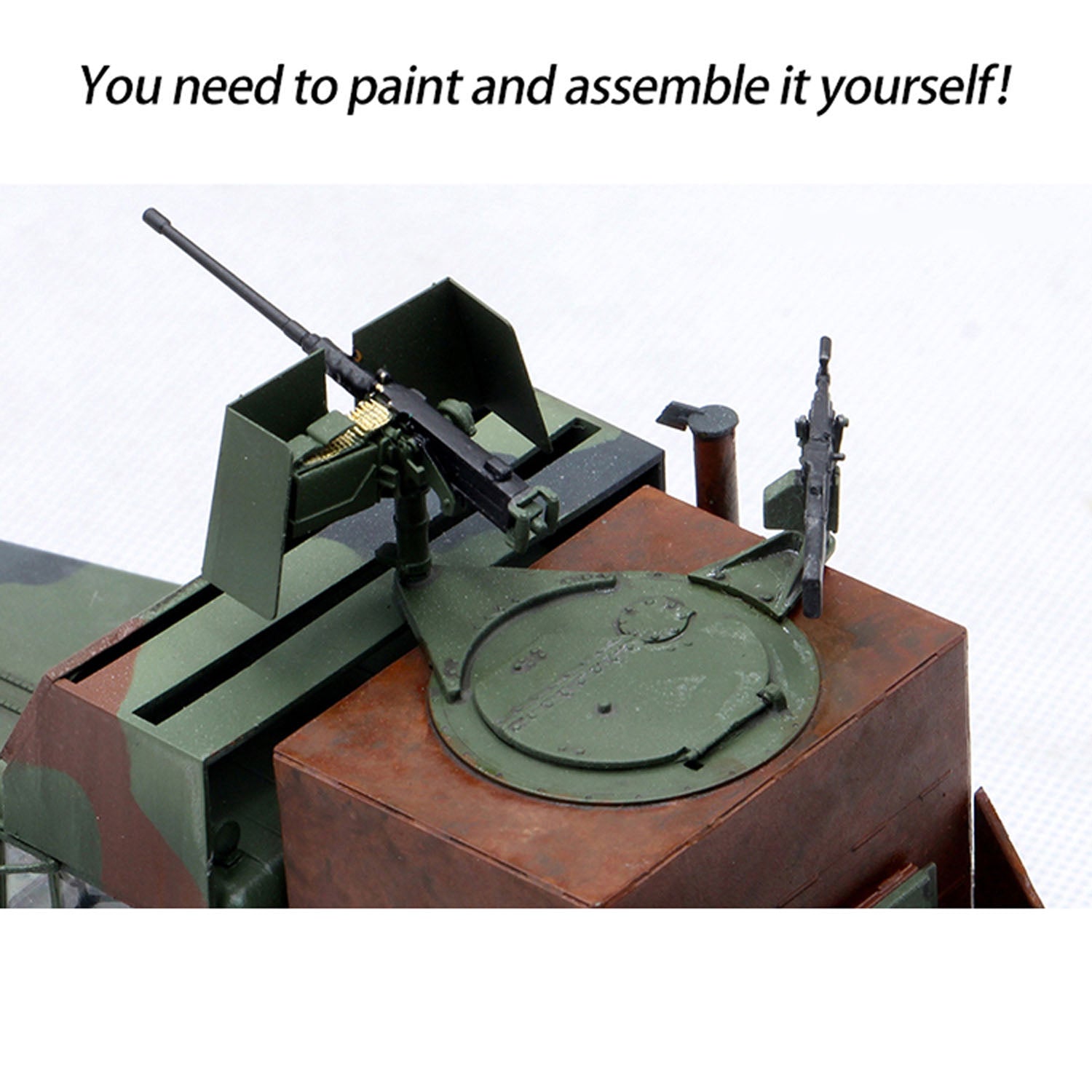 Trumpeter 1/35 Scale US Military M915 Armed Truck Transport Vehicle Unassembled Plastic Model Kit - Realistic Design for Military Enthusiasts & Model Collectors - Perfect for Dioramas, Display Cases & Historical Reenactments