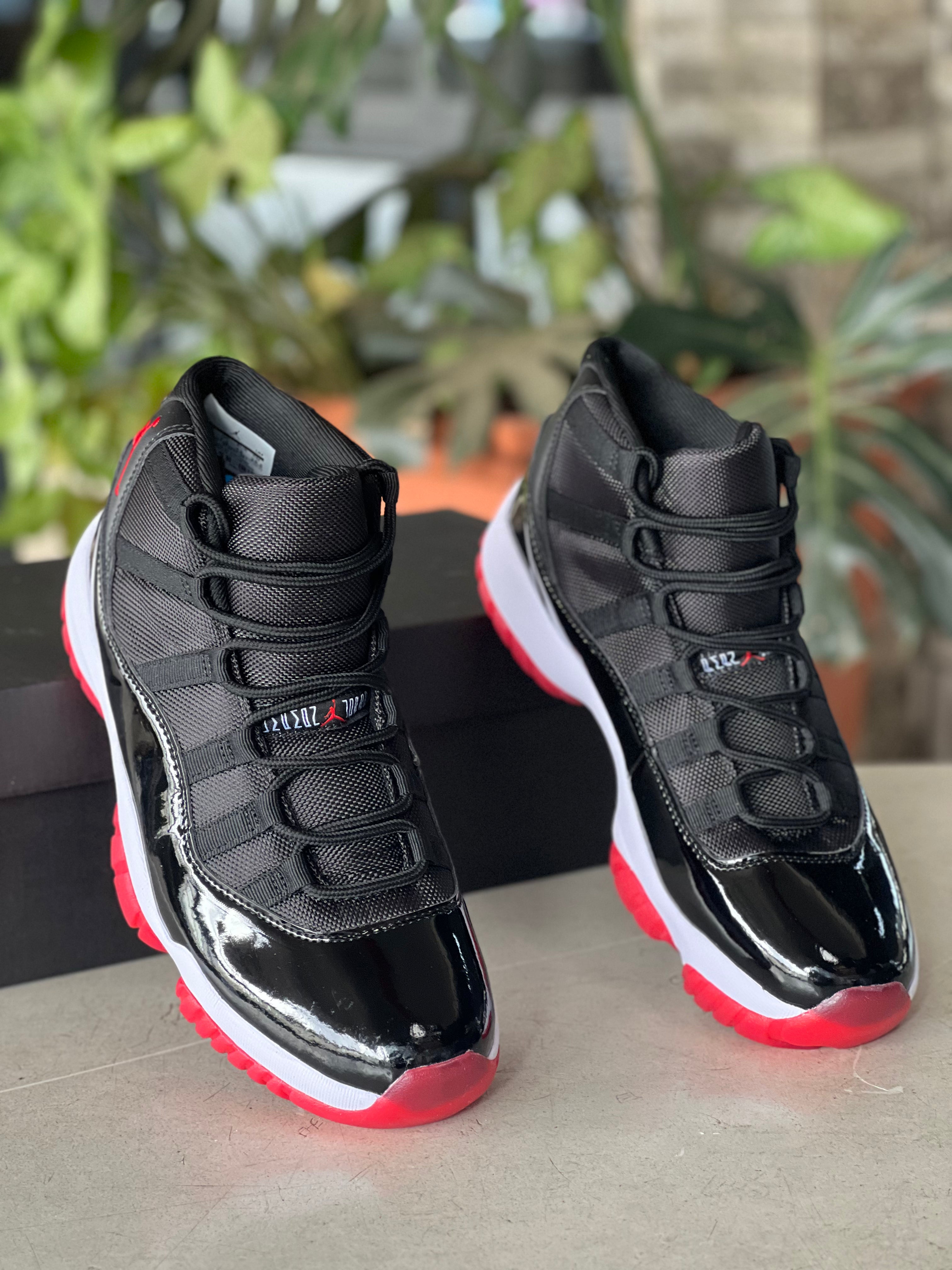 Air Jordan 11 Retro Bred Men's Basketball Shoes - High-Performance Sneakers for Basketball & Casual Wear | Perfect for Court Play, Street Style & Sneaker Collection