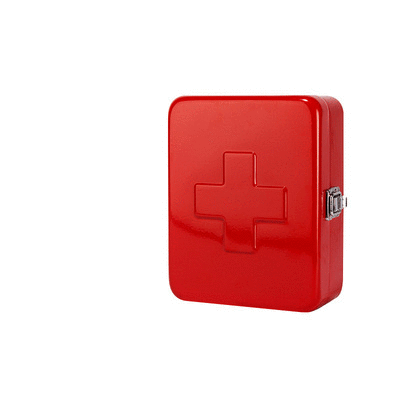 Premium Red First Aid Kit - 120-Piece Emergency Medical Supplies for Home, Car, Office & Travel | Compact & Portable Safety Kit for Cuts, Burns & Injuries