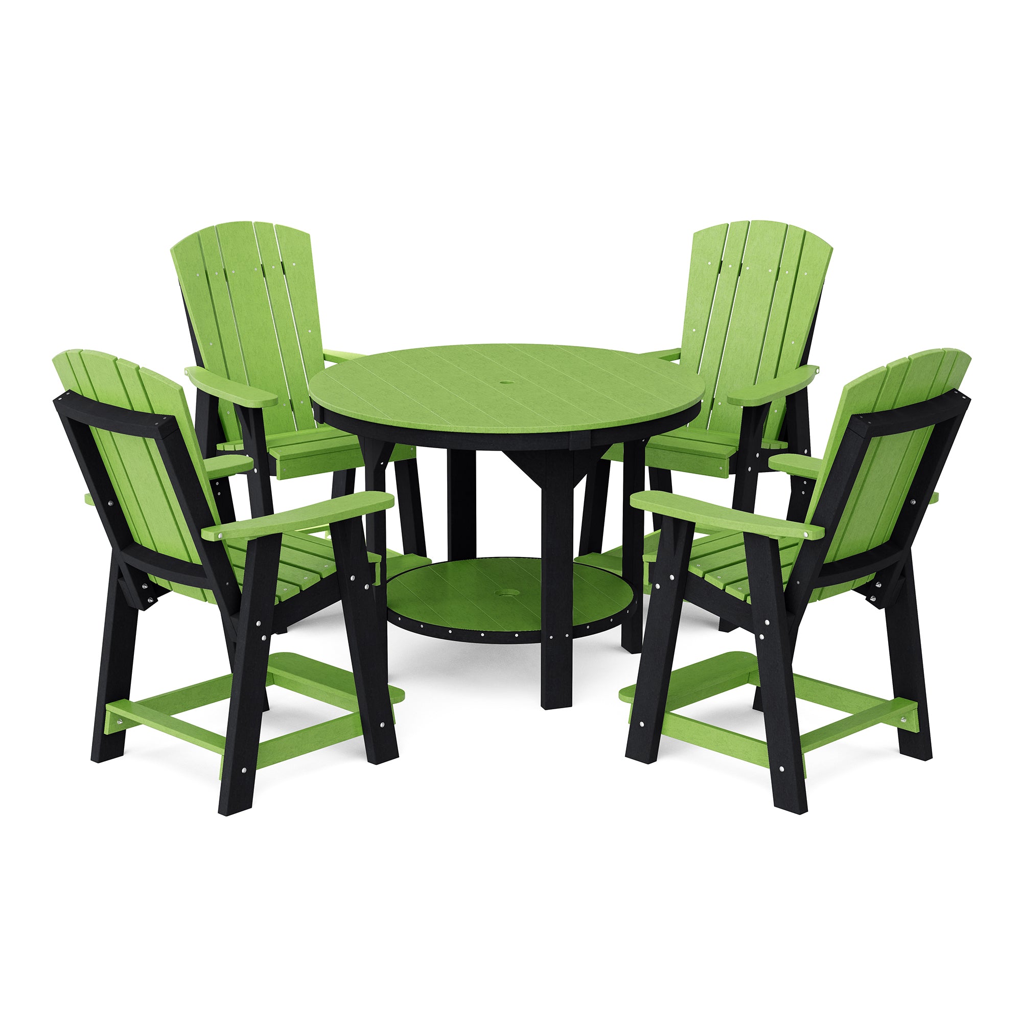 Heritage 5-Piece 48-Inch Pub Counter Height Dining Set - Perfect for Kitchen Islands, Breakfast Bars & Small Space Entertaining