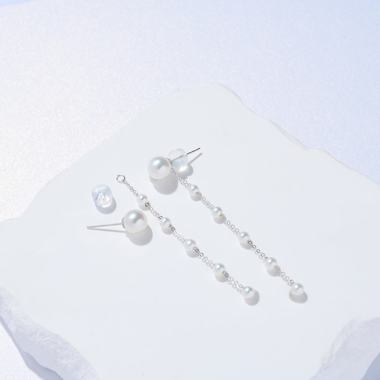 18K Gold Freshwater Pearl Earrings for Women - Elegant Stud Earrings with AAA Quality Pearls - Perfect for Weddings, Parties & Everyday Wear (KE00242)
