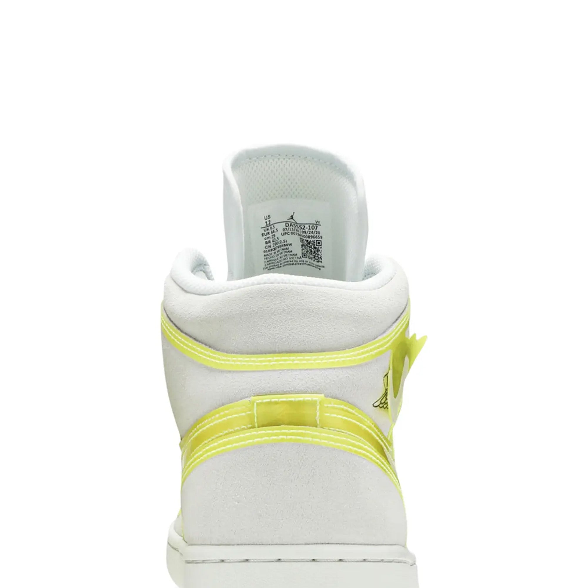 Air Jordan 1 Mid LX 'Off White Opti Yellow' Women's Basketball Shoes - Retro Sneakers for Streetwear & Casual Fashion | Perfect for Urban Style, Gym & Everyday Wear