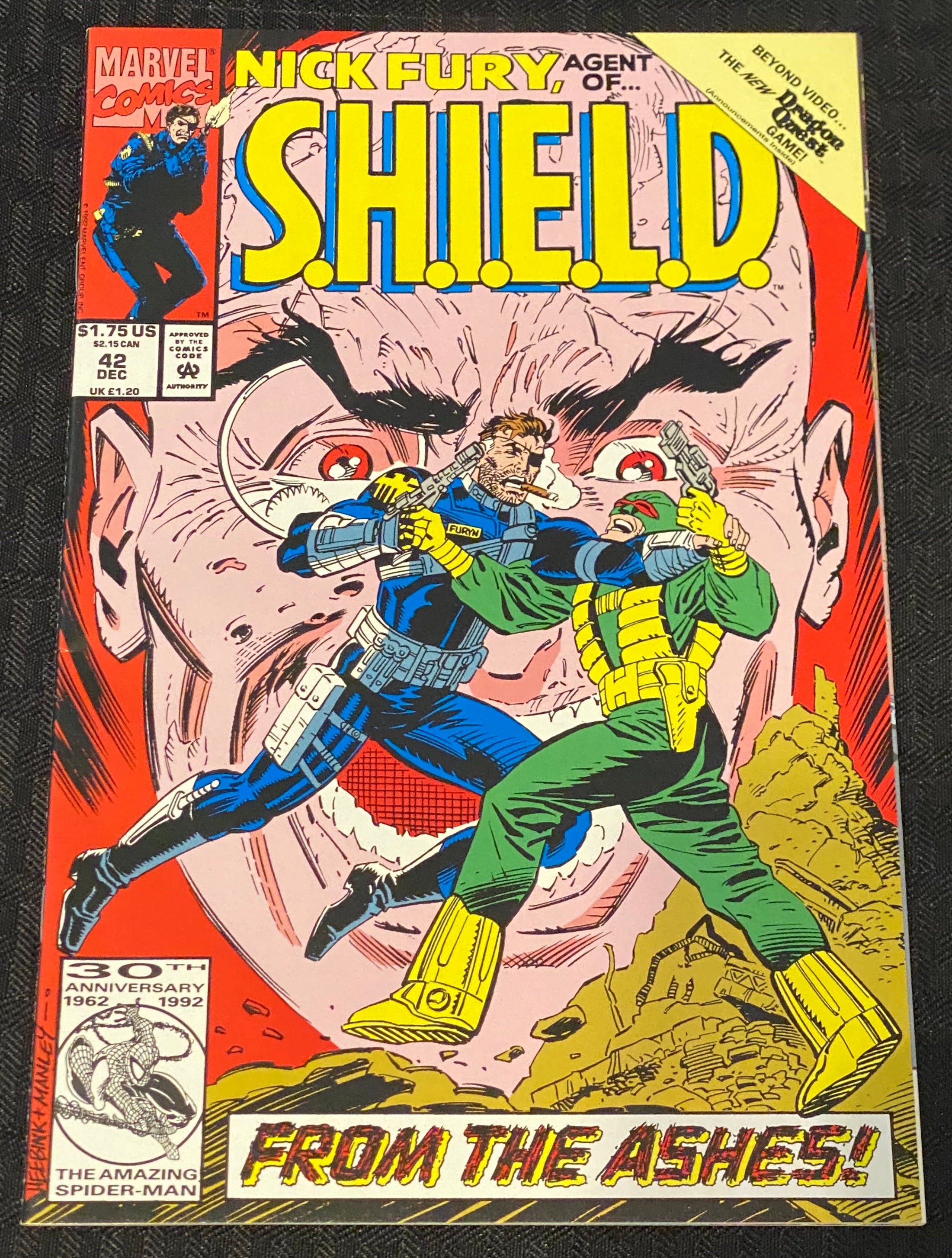 Marvel Comics Nick Fury Agent of S.H.I.E.L.D. Issue #42 (December 1992) - 30th Anniversary Collector's Edition | Rare Vintage Comic Book for Marvel Fans & Collectors | Perfect for Display, Gifts & Comic Book Collections