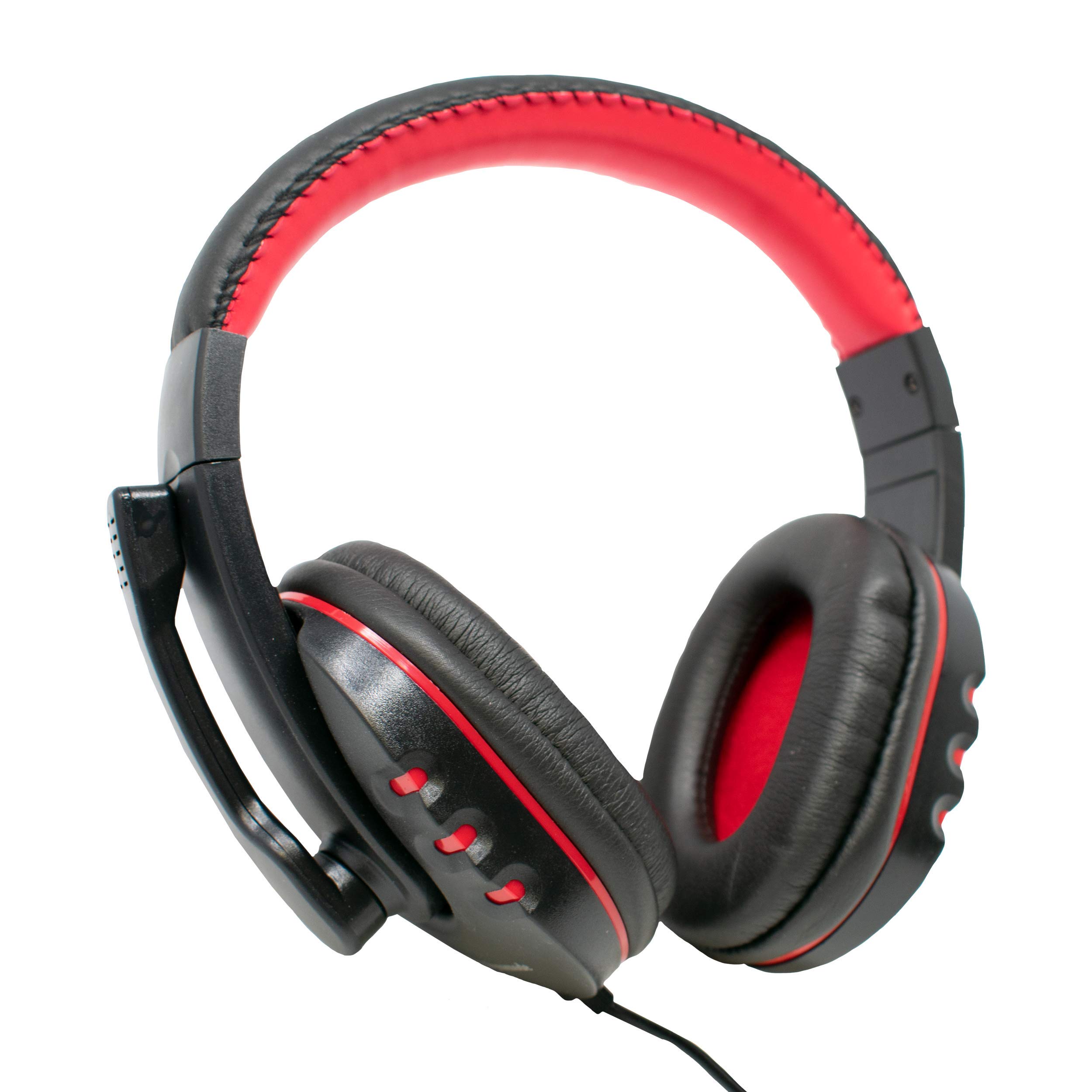 Dynamode MX-878 USB Stereo Headset with Noise-Canceling Microphone & Inline Volume Control - Compatible with PC, Laptop, Skype, Zoom - Perfect for Online Meetings, Gaming & Remote Work