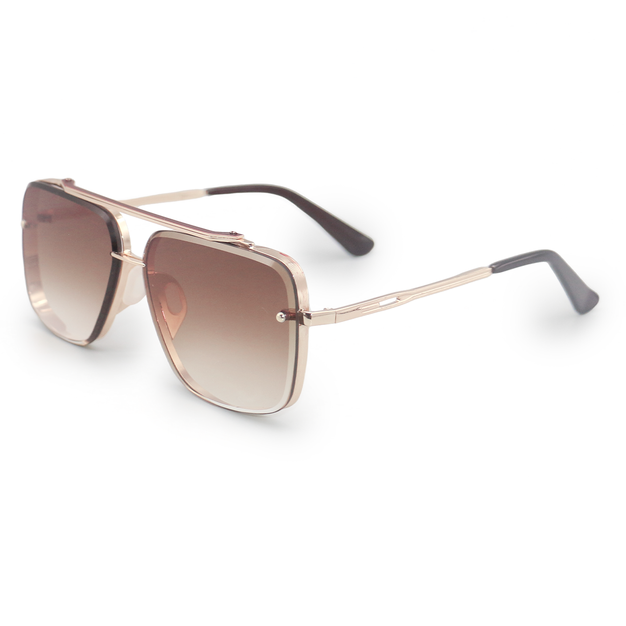 Bella Coffee Tangle-Free Aviator Sunglasses for Men & Women - Polarized UV Protection - Stylish & Comfortable for Driving, Travel & Outdoor Activities